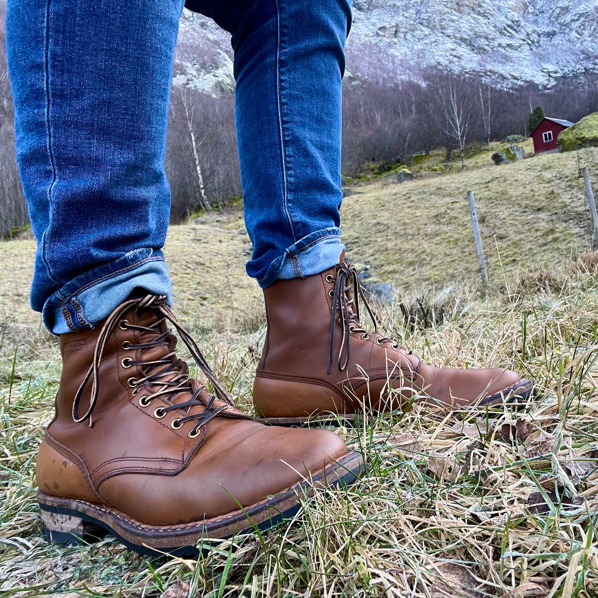 Photo by EarthToneDaddy on December 1, 2024 of the White's Farmer/Rancher in Seidel Natural Double Shot.