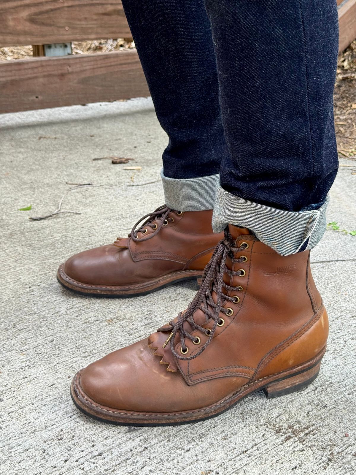 Photo by EarthToneDaddy on April 16, 2026 of the White's Farmer/Rancher in Seidel Natural Double Shot.