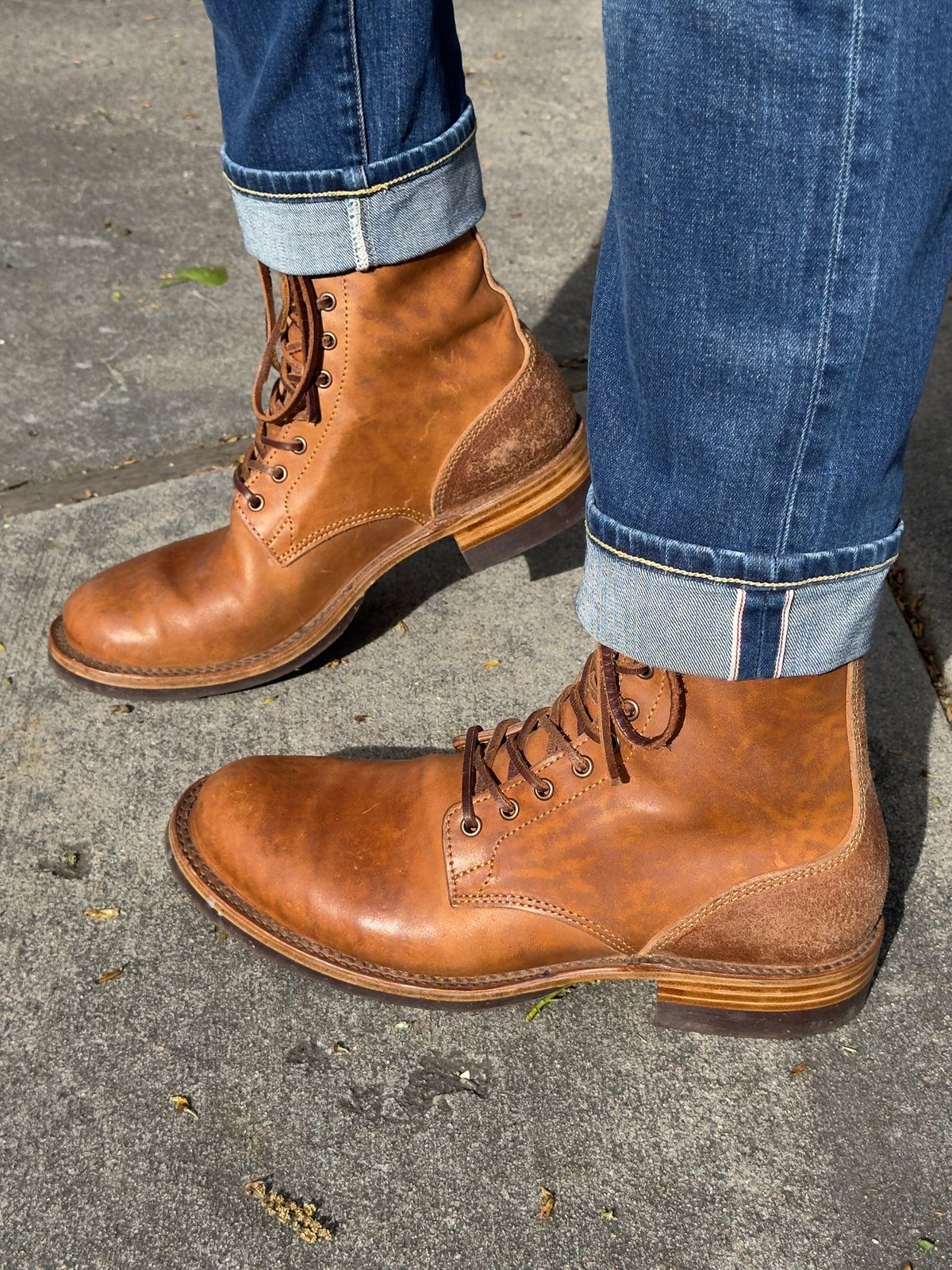 Photo by EarthToneDaddy on May 4, 2026 of the BHHB UpHill Boot in Maryam Toscanello Reverse Horsebutt.
