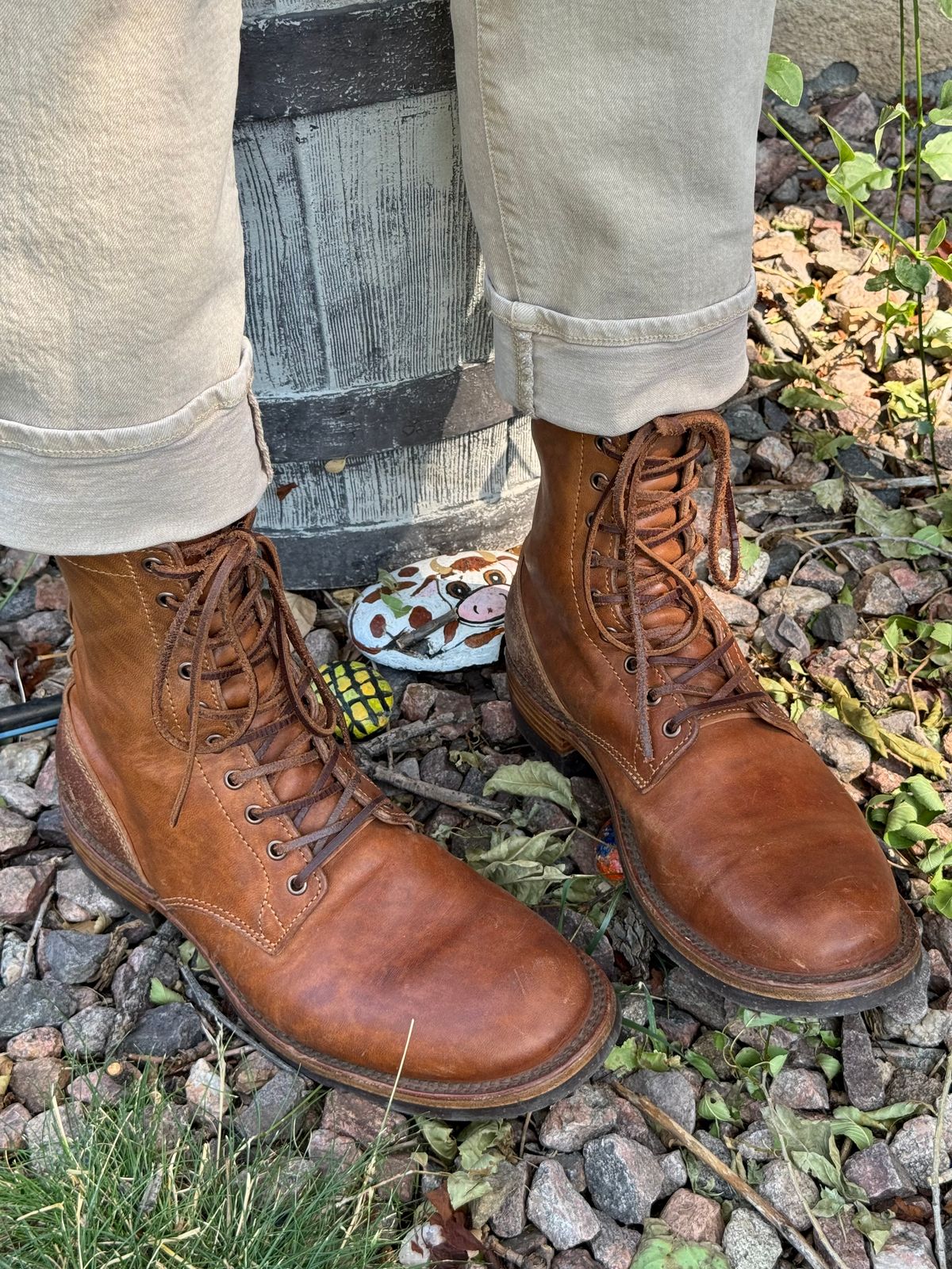 Photo by EarthToneDaddy on July 1, 2026 of the BHHB UpHill Boot in Maryam Toscanello Reverse Horsebutt.