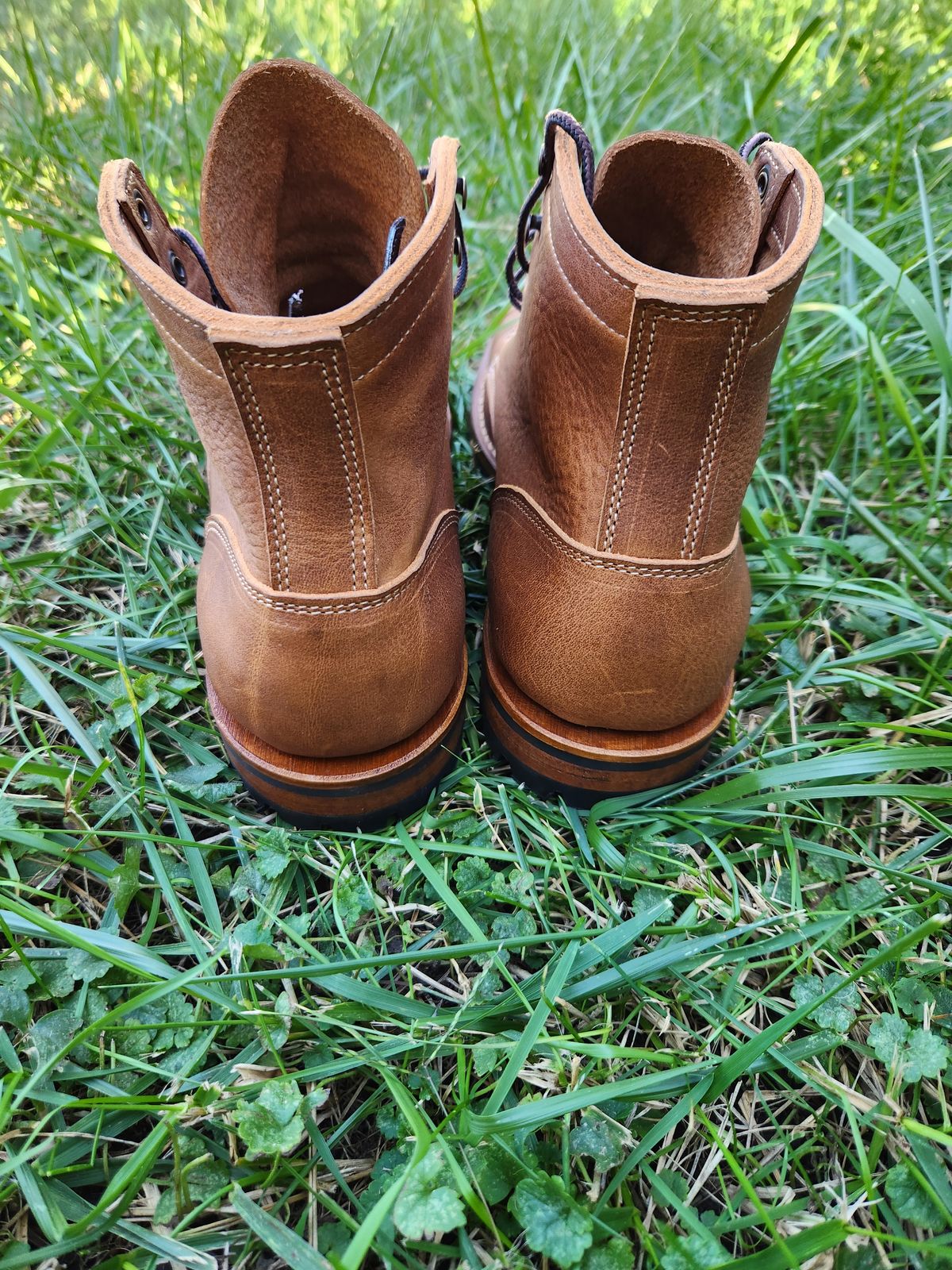 Photo by davidsgarage1972 on October 5, 2025 of the Truman Boot Co. 79 Last in British Tan Grizzly.
