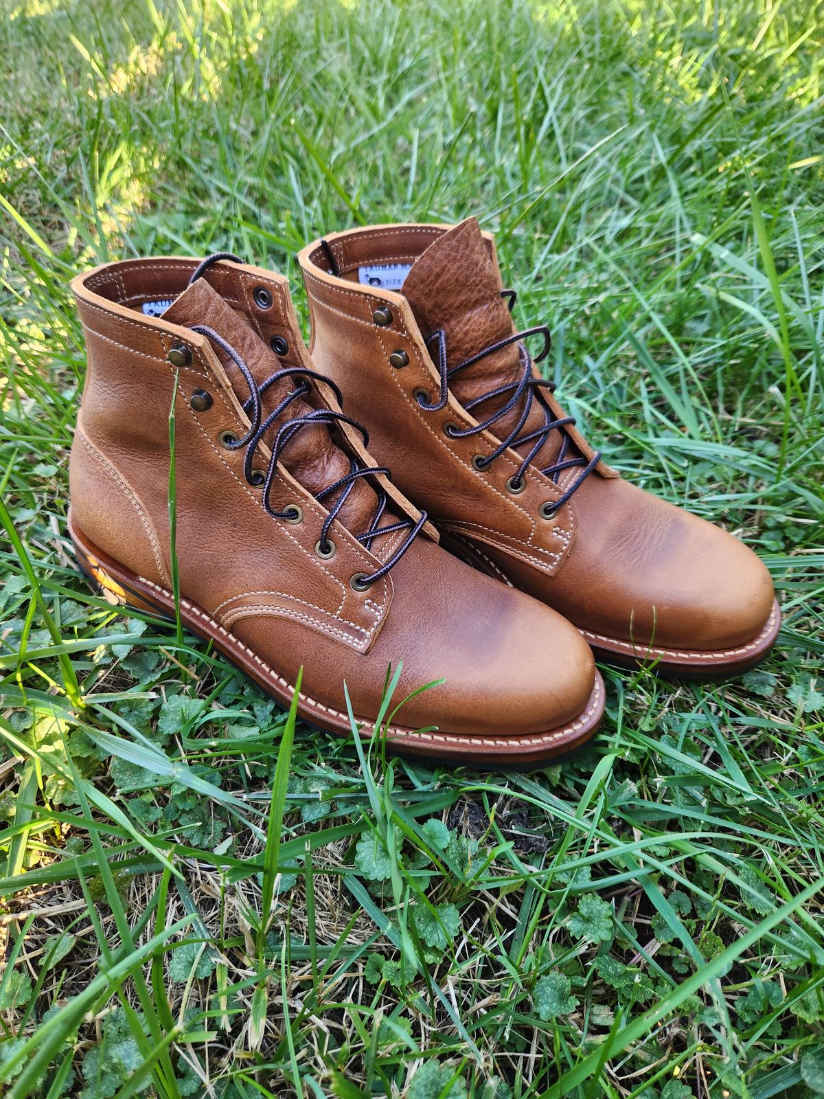 Photo by davidsgarage1972 on October 5, 2025 of the Truman Boot Co. 79 Last in British Tan Grizzly.