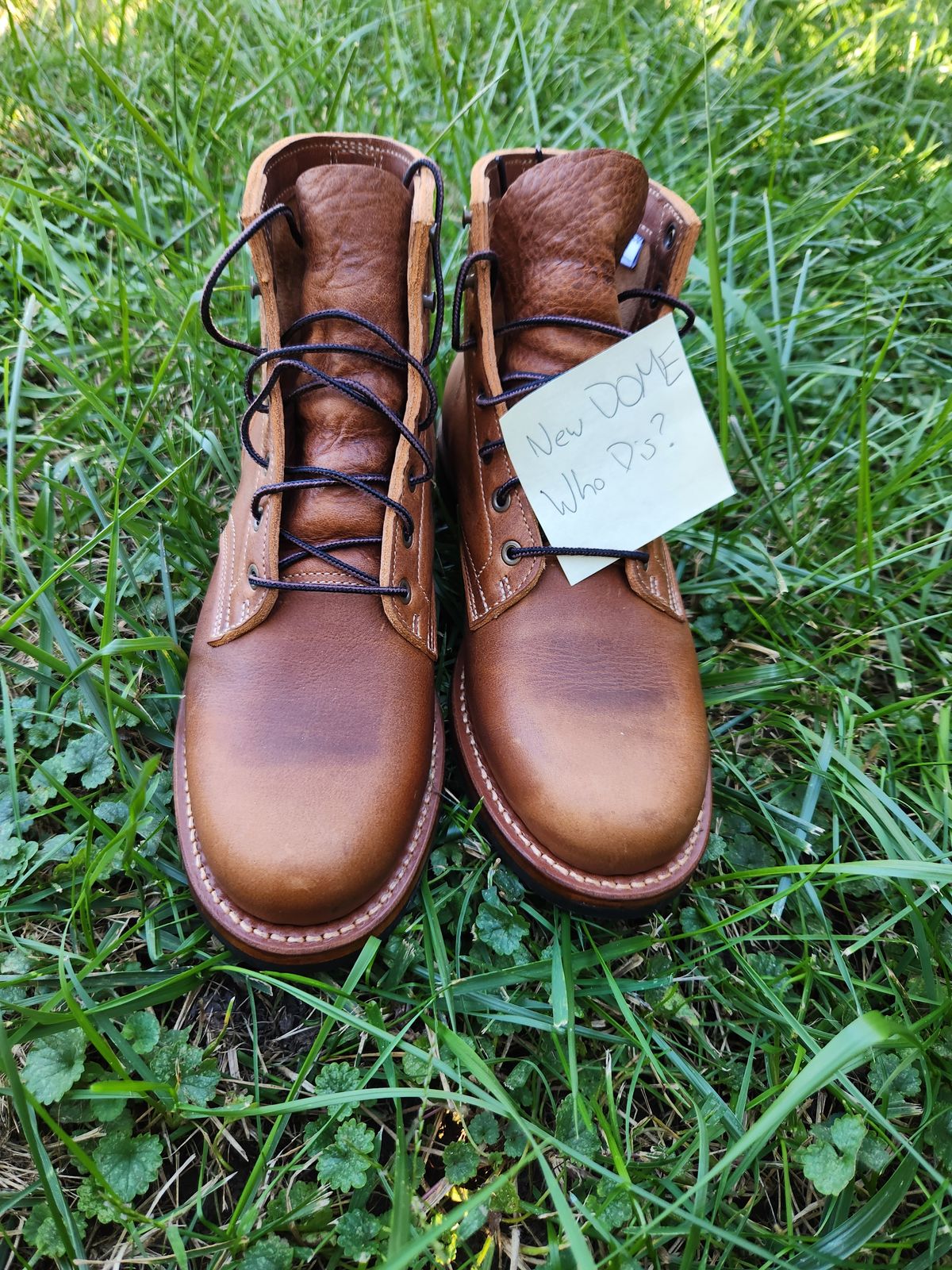 Photo by davidsgarage1972 on October 5, 2025 of the Truman Boot Co. 79 Last in British Tan Grizzly.
