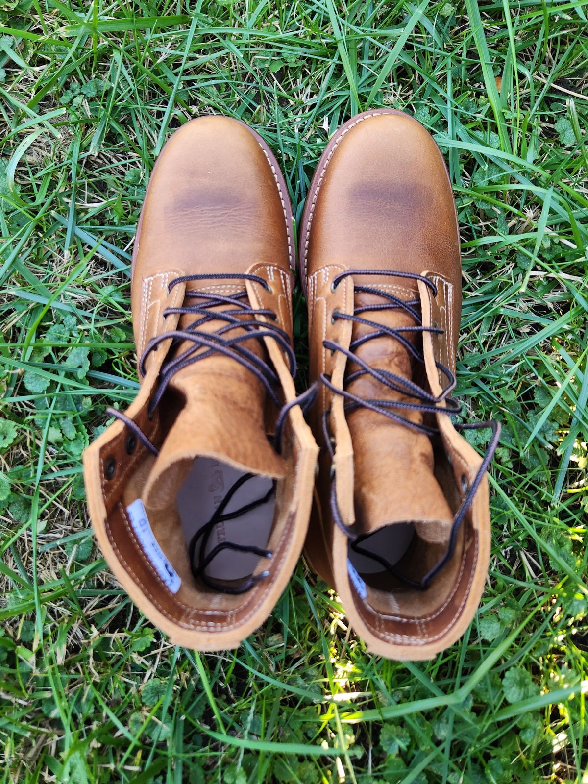 Photo by davidsgarage1972 on October 5, 2025 of the Truman Boot Co. 79 Last in British Tan Grizzly.