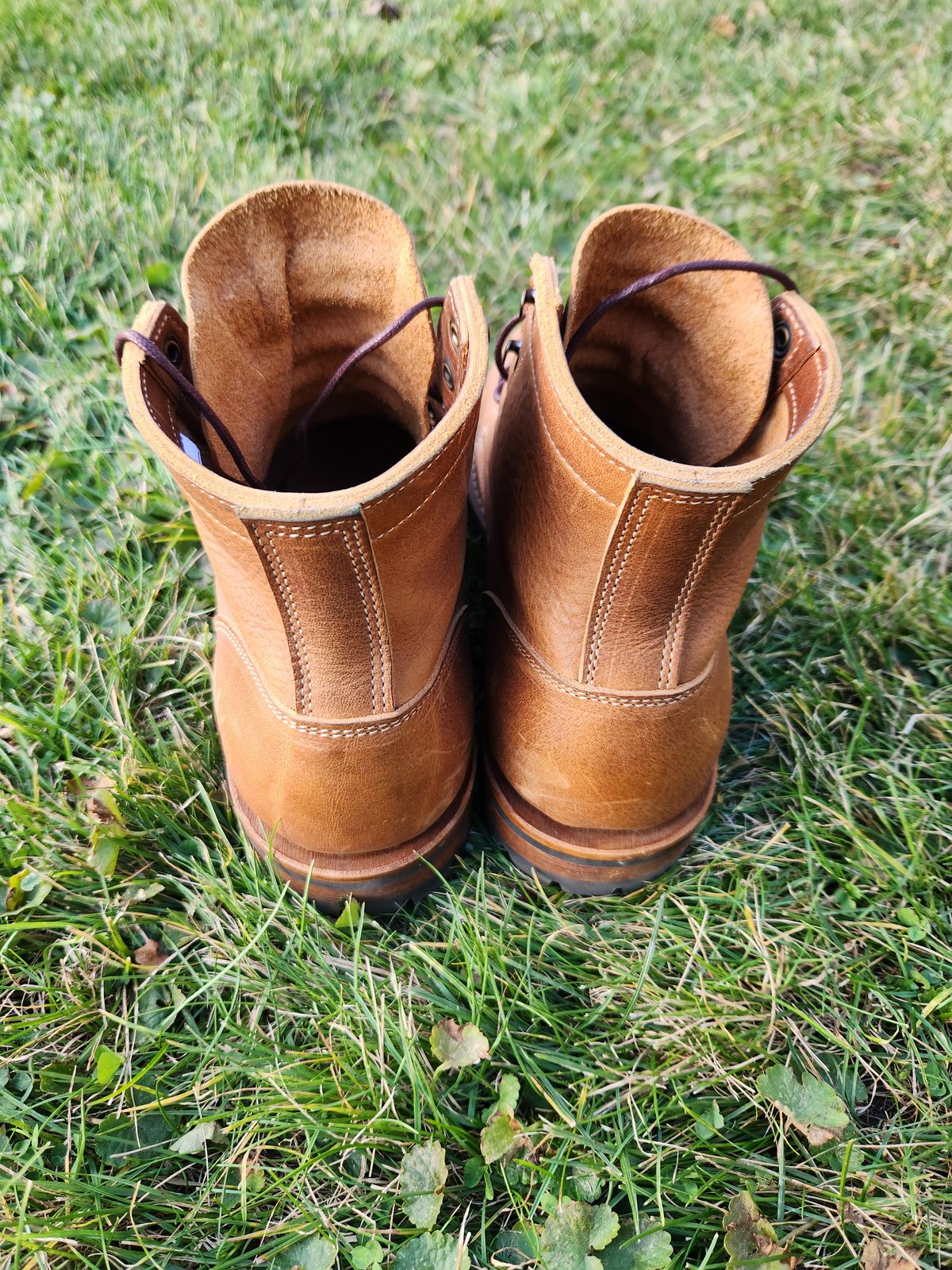 Photo by davidsgarage1972 on November 2, 2025 of the Truman Boot Co. 79 Last in British Tan Grizzly.