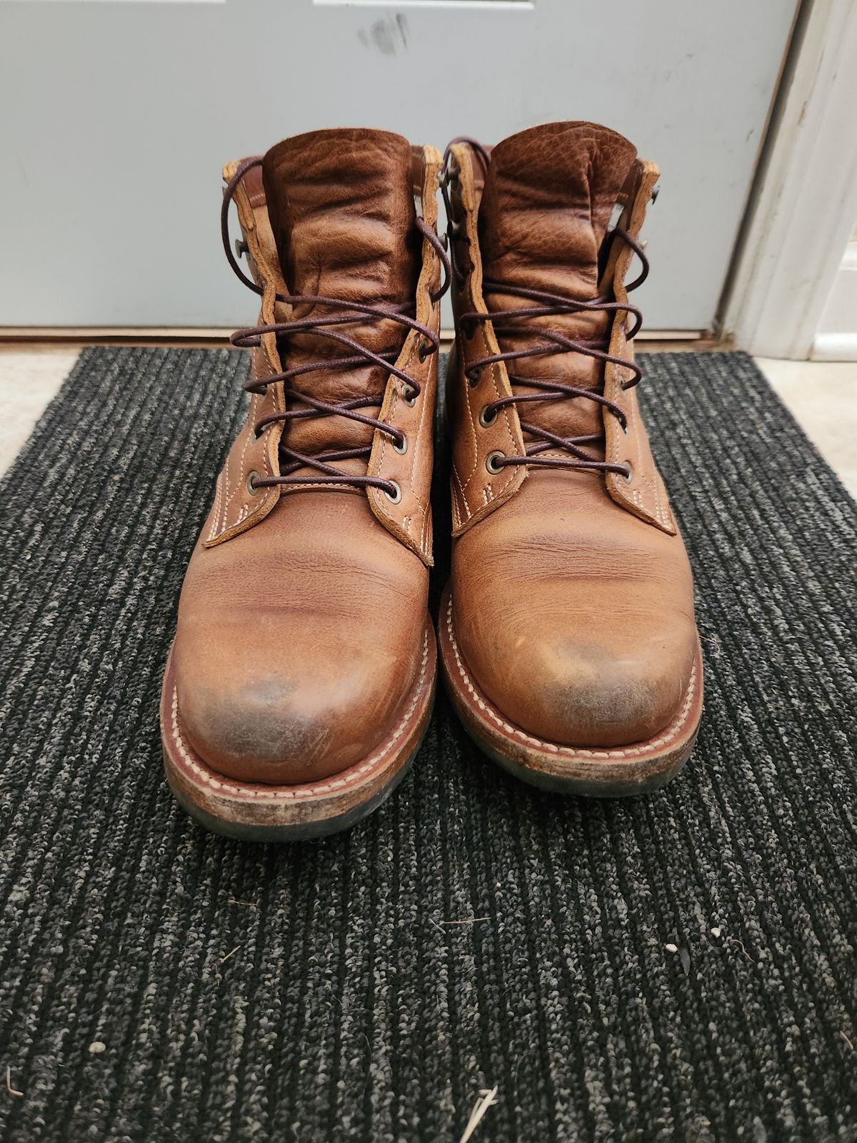 Photo by davidsgarage1972 on January 4, 2026 of the Truman Boot Co. 79 Last in British Tan Grizzly.