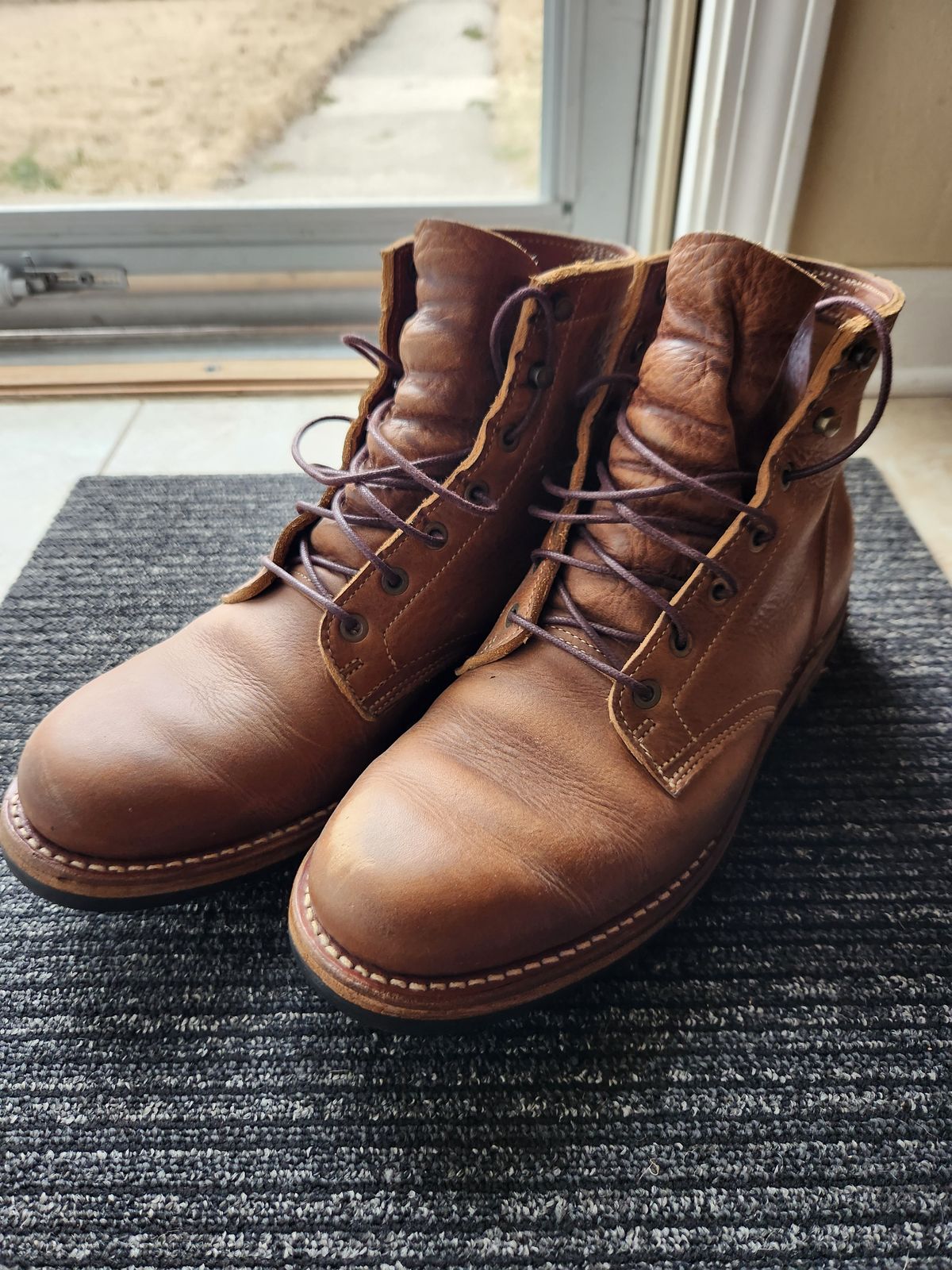 Photo by davidsgarage1972 on March 4, 2026 of the Truman Boot Co. 79 Last in British Tan Grizzly.