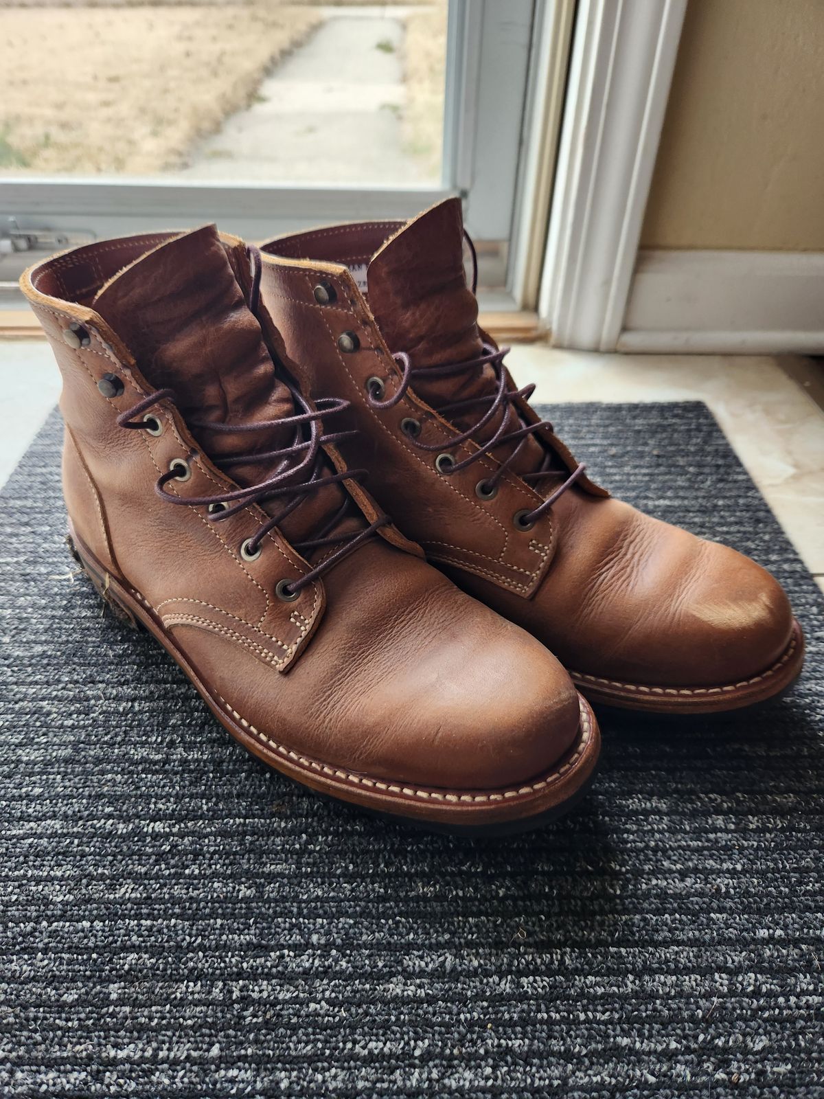 Photo by davidsgarage1972 on March 4, 2026 of the Truman Boot Co. 79 Last in British Tan Grizzly.