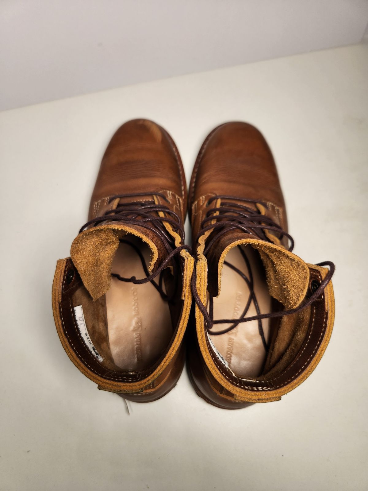 Photo by davidsgarage1972 on April 4, 2026 of the Truman Boot Co. 79 Last in British Tan Grizzly.