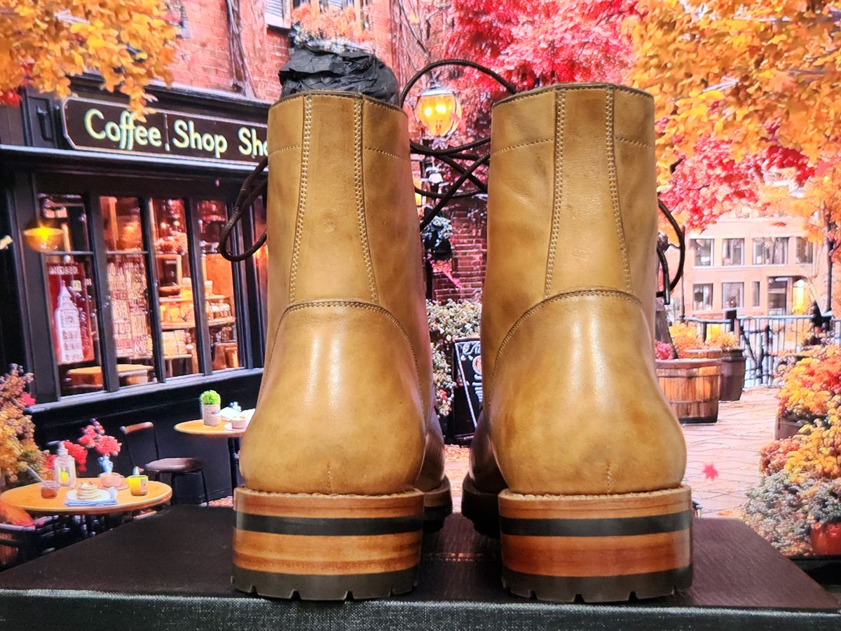 Photo by davidsgarage1972 on October 1, 2025 of the Blkbrd Shoemaker Custom Dixon Boot in Maryam Natural TPR Horsebutt.