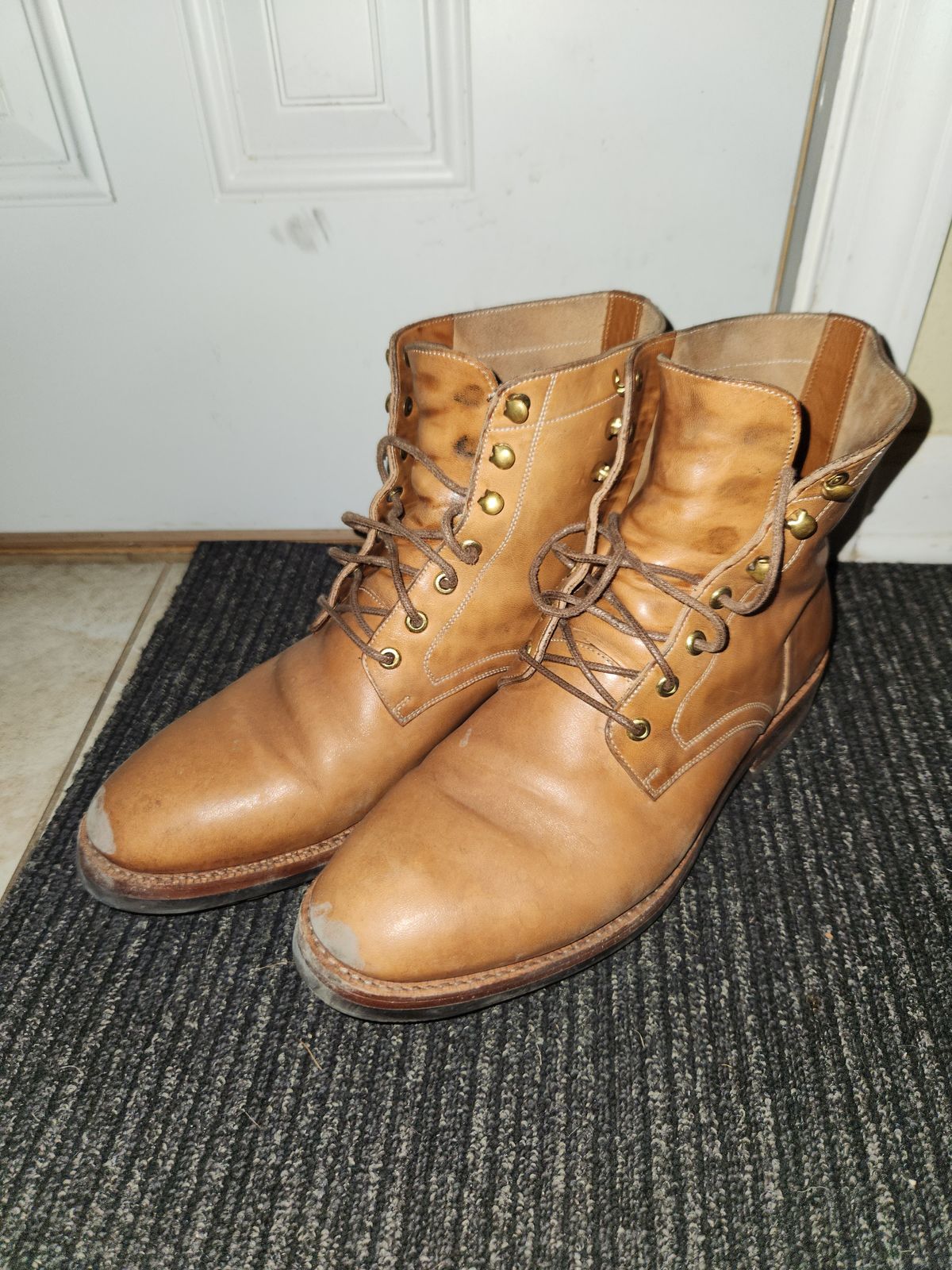 Photo by davidsgarage1972 on February 6, 2026 of the Blkbrd Shoemaker Custom Dixon Boot in Maryam Natural TPR Horsebutt.