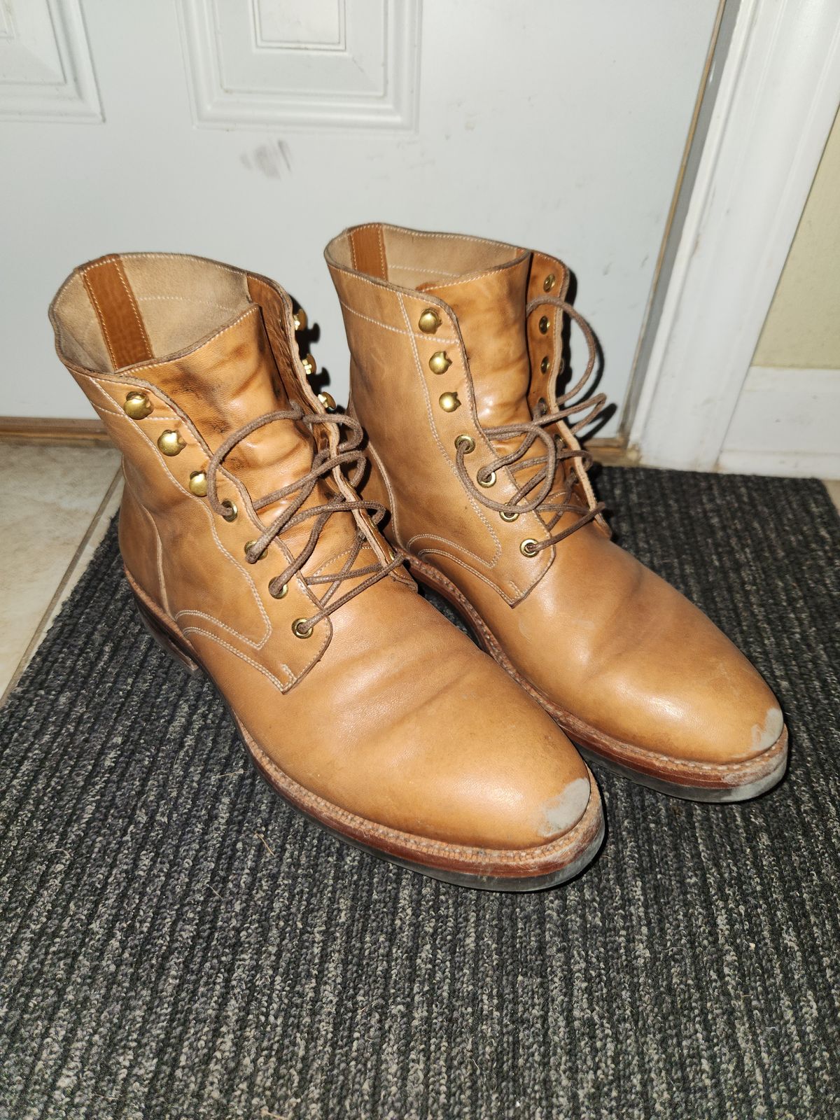 Photo by davidsgarage1972 on February 6, 2026 of the Blkbrd Shoemaker Custom Dixon Boot in Maryam Natural TPR Horsebutt.