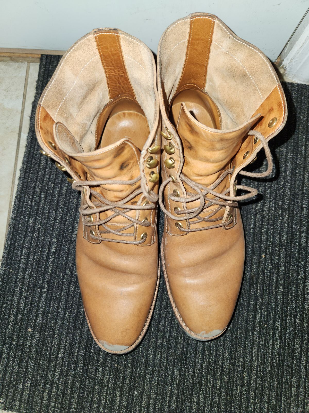 Photo by davidsgarage1972 on February 6, 2026 of the Blkbrd Shoemaker Custom Dixon Boot in Maryam Natural TPR Horsebutt.