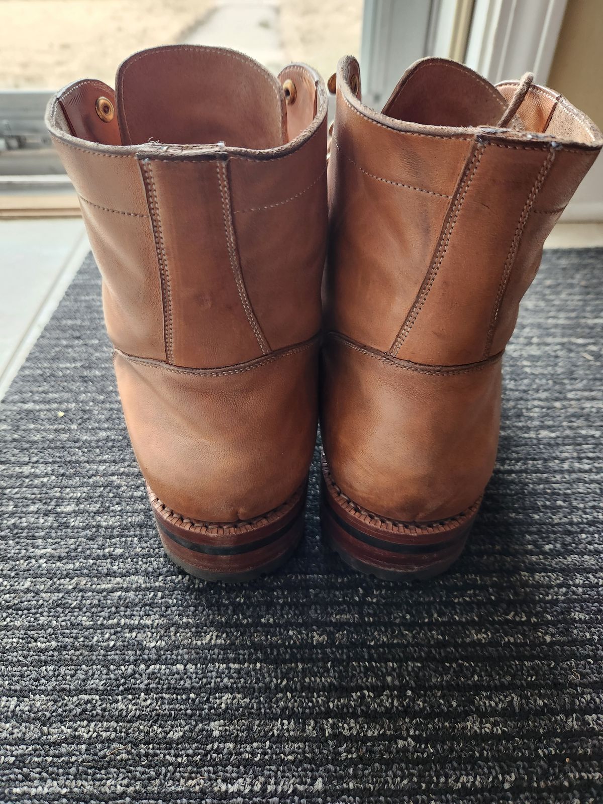 Photo by davidsgarage1972 on March 4, 2026 of the Blkbrd Shoemaker Custom Dixon Boot in Maryam Natural TPR Horsebutt.