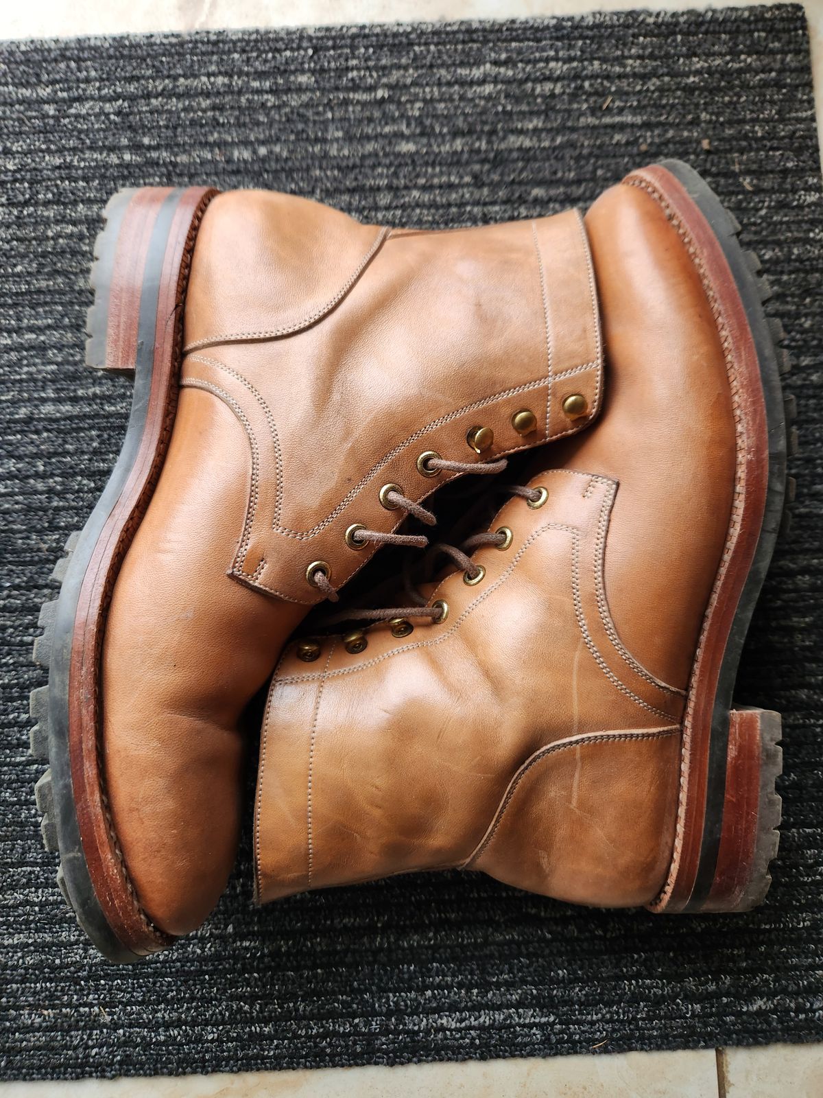 Photo by davidsgarage1972 on March 4, 2026 of the Blkbrd Shoemaker Custom Dixon Boot in Maryam Natural TPR Horsebutt.