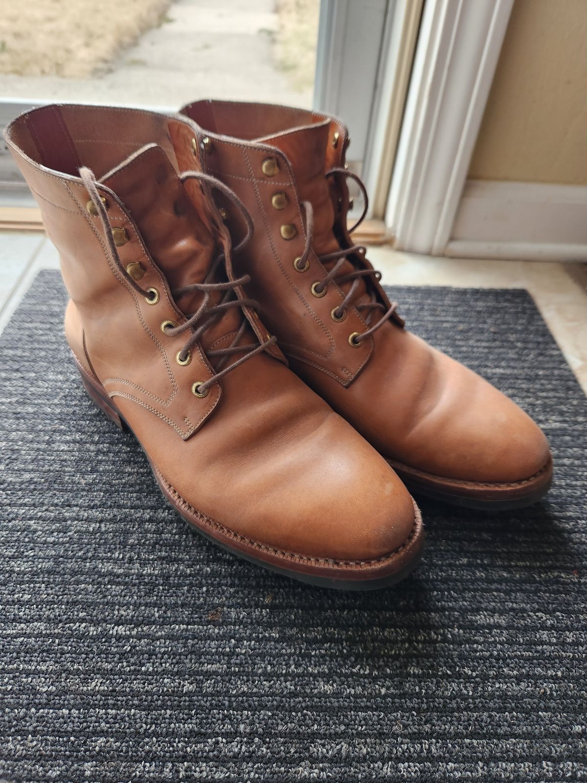 Photo by davidsgarage1972 on March 4, 2026 of the Blkbrd Shoemaker Custom Dixon Boot in Maryam Natural TPR Horsebutt.