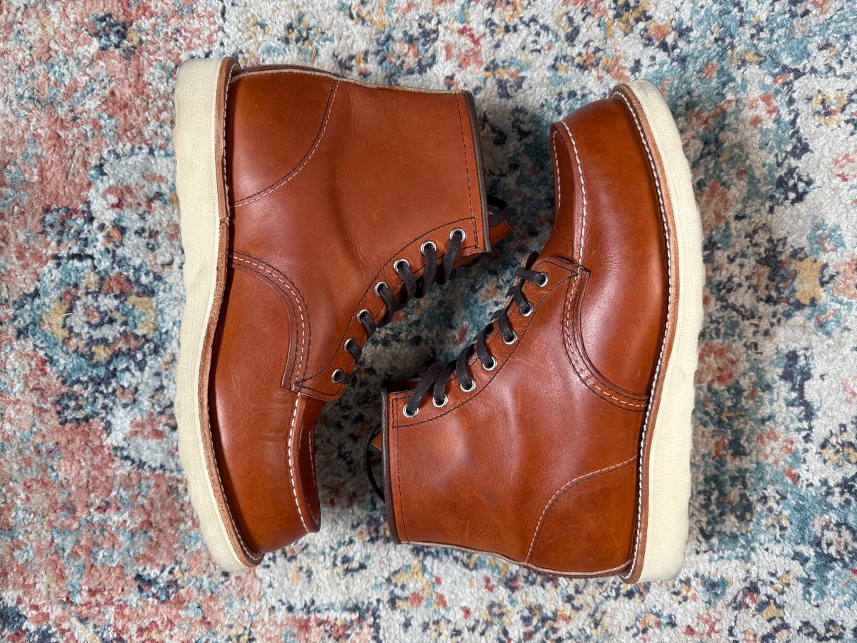 Photo by bboi0813 on May 10, 2025 of the Red Wing 6-Inch Classic Moc in S.B. Foot Oro Legacy.