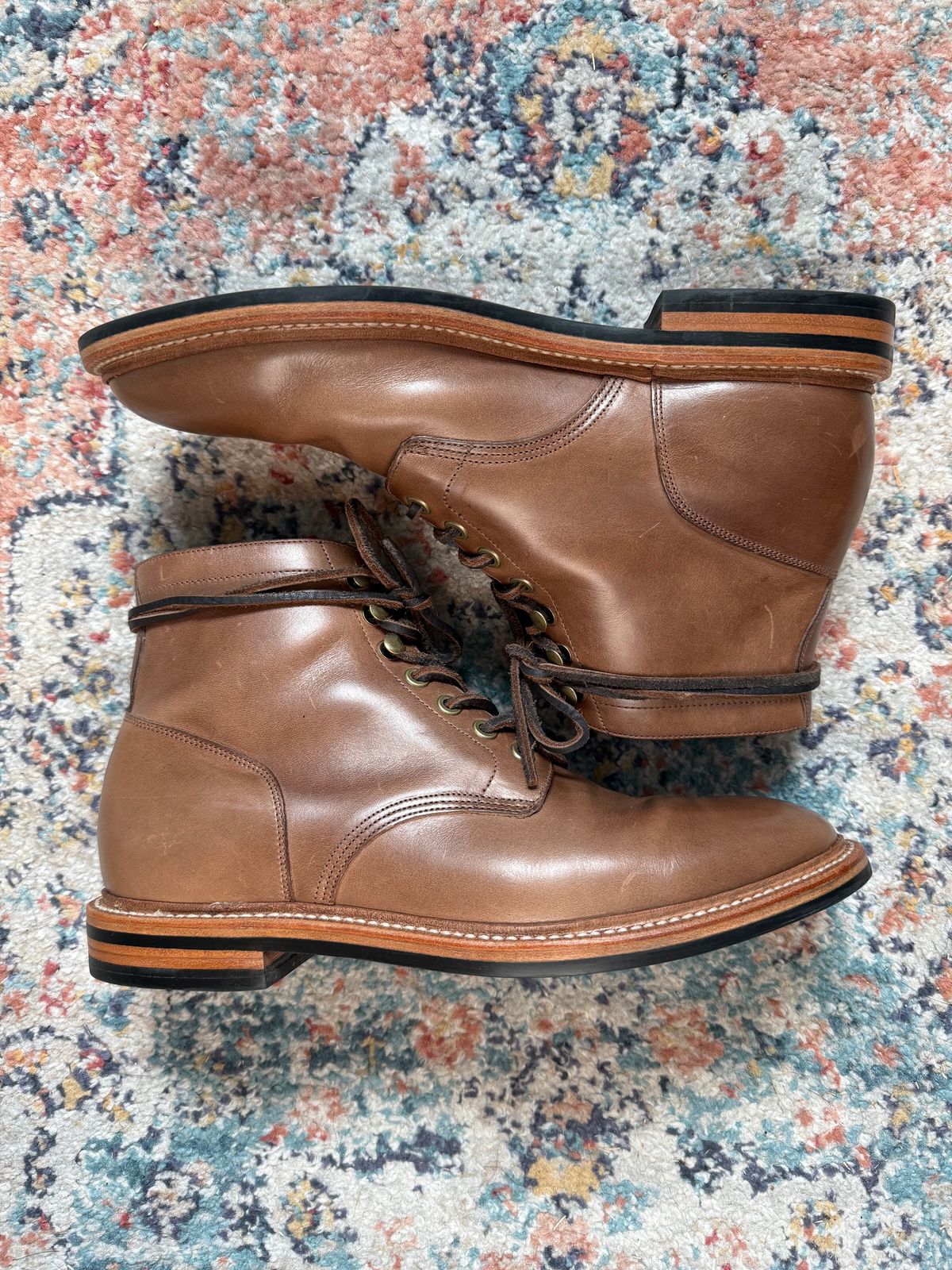 Photo by bboi0813 on May 10, 2025 of the Grant Stone Diesel Boot in Horween Dune Chromexcel.