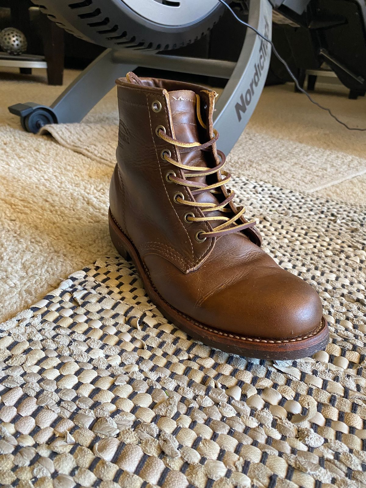 Photo by Jonny.Leih on October 31, 2024 of the Chippewa Type 1 Service Boot in Seidel Trail Crazy Horse.