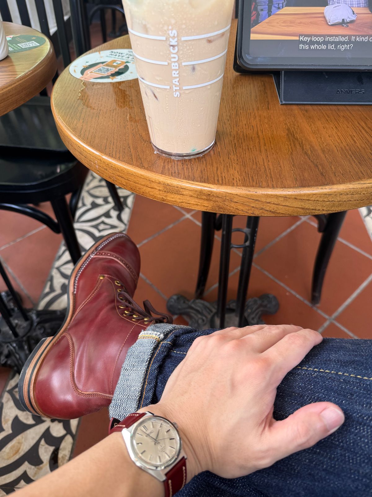 Photo by hype.inu on December 3, 2025 of the Iron Boots Devil Dog in Maryam Ruggine Shell Cordovan.