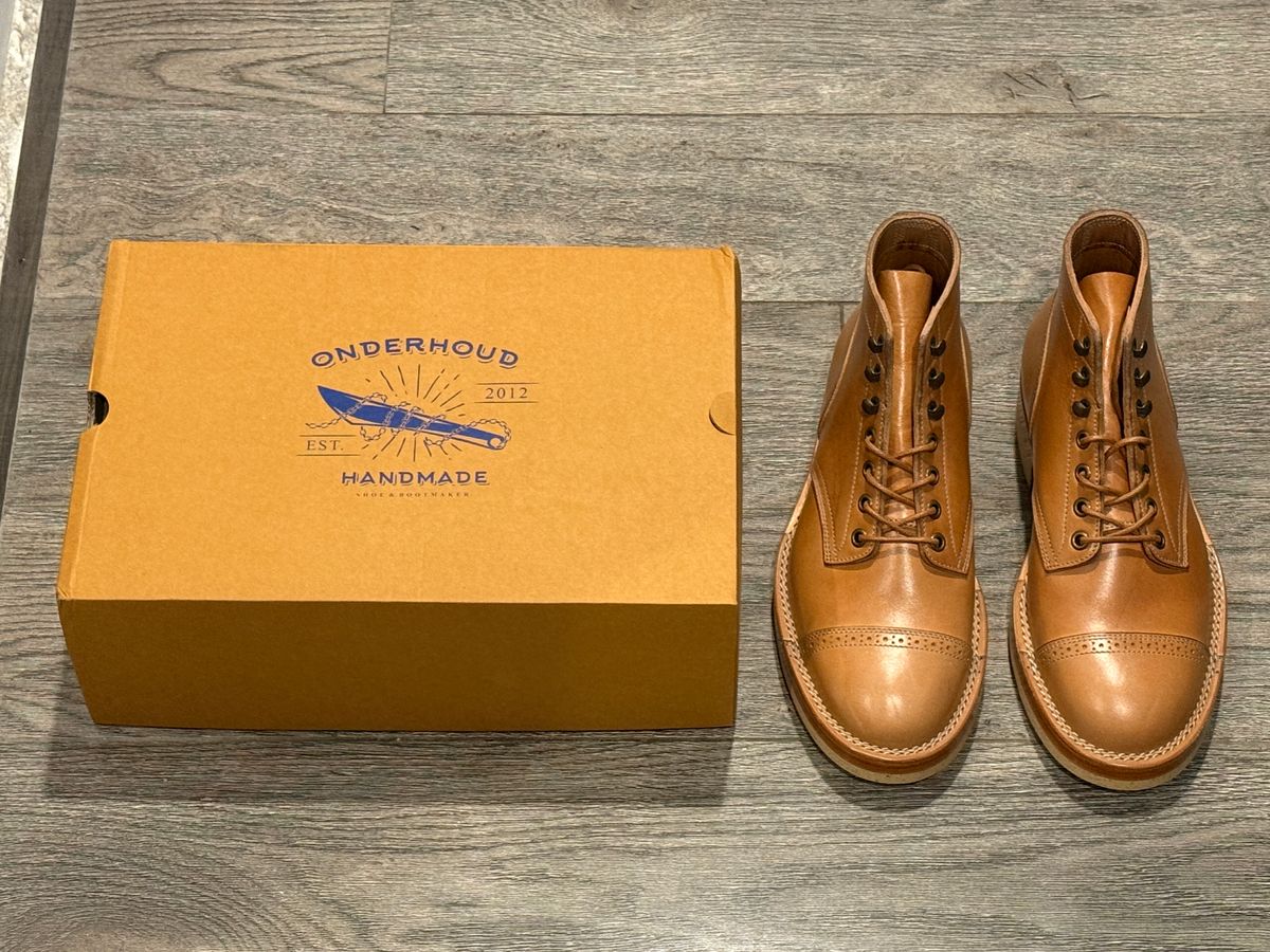 Photo by hype.inu on January 15, 2026 of the Onderhoud SVC03 Service Boot in Maryam Natural TPR Horsebutt.