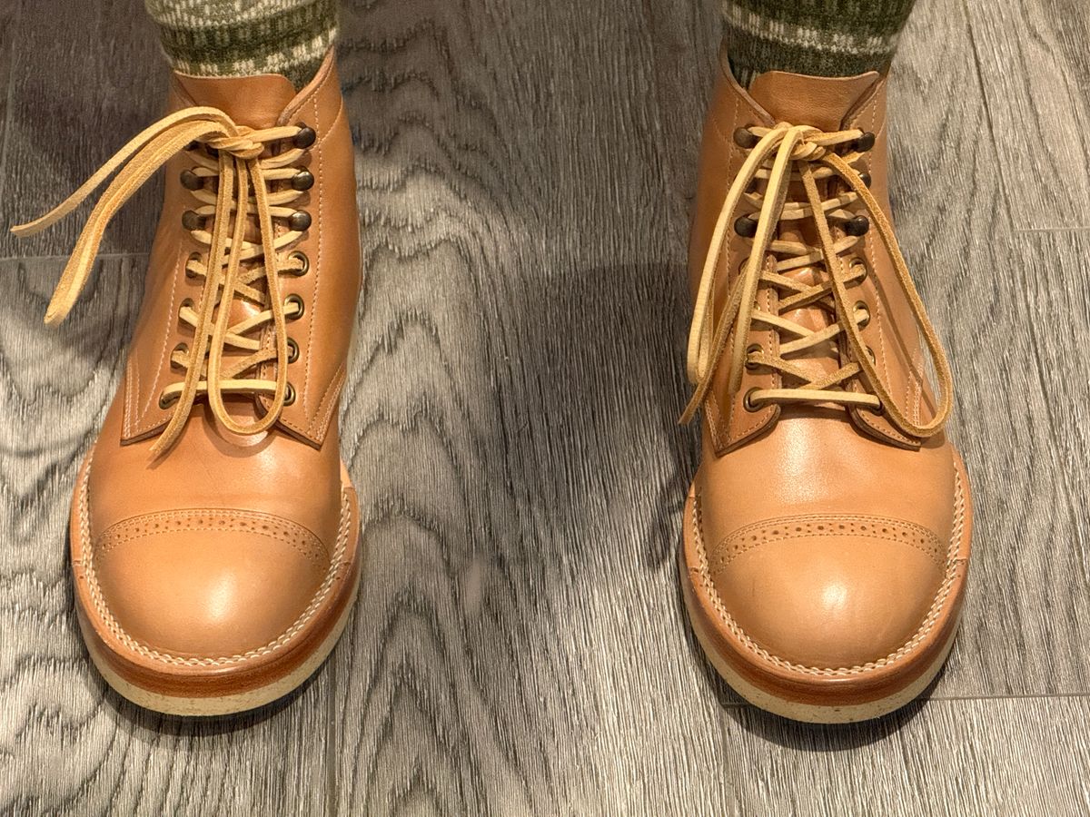 Photo by hype.inu on January 15, 2026 of the Onderhoud SVC03 Service Boot in Maryam Natural TPR Horsebutt.