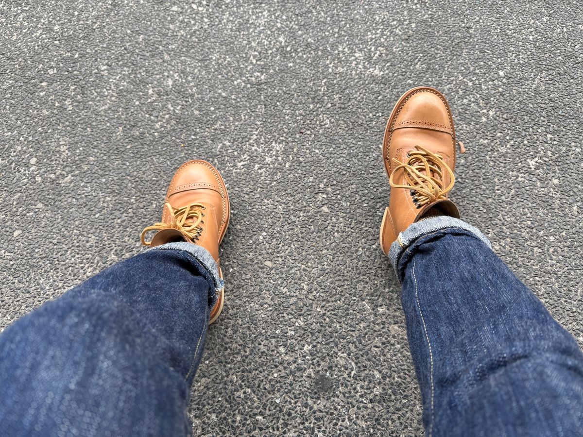 Photo by hype.inu on February 18, 2026 of the Onderhoud SVC03 Service Boot in Maryam Natural TPR Horsebutt.