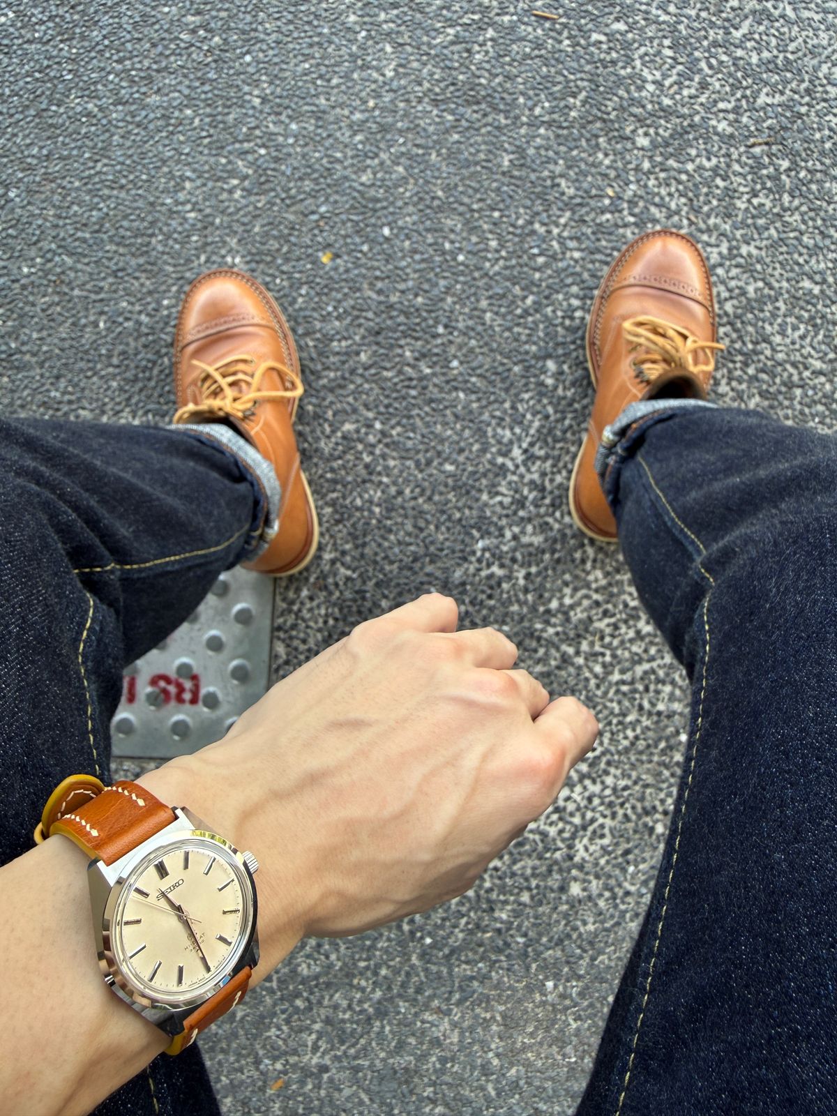 Photo by hype.inu on May 27, 2026 of the Onderhoud SVC03 Service Boot in Maryam Natural TPR Horsebutt.