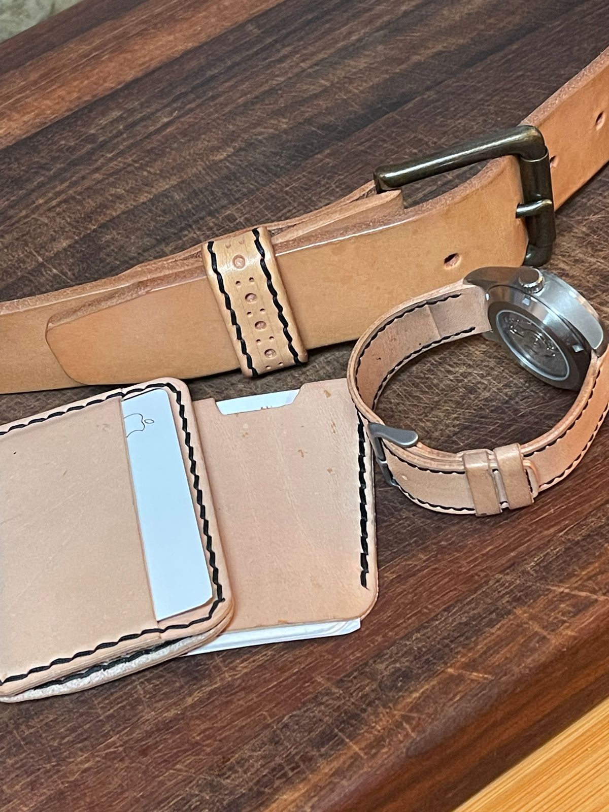 Photo by BeatFeet on November 5, 2025 of the Self-Made Mens Assesory Set in Wickett & Craig American Vachetta.