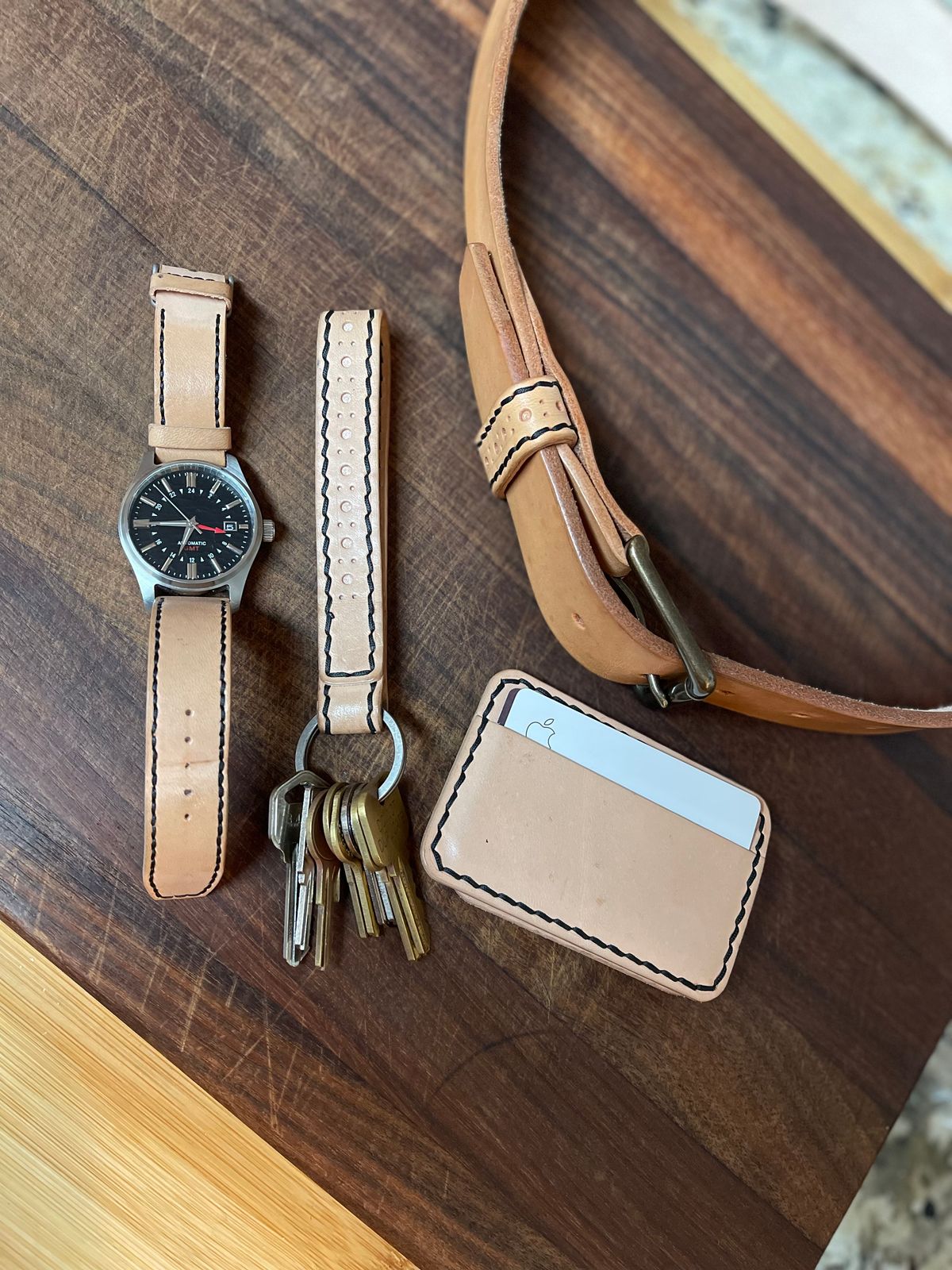 Photo by BeatFeet on November 5, 2025 of the Self-Made Mens Assesory Set in Wickett & Craig American Vachetta.