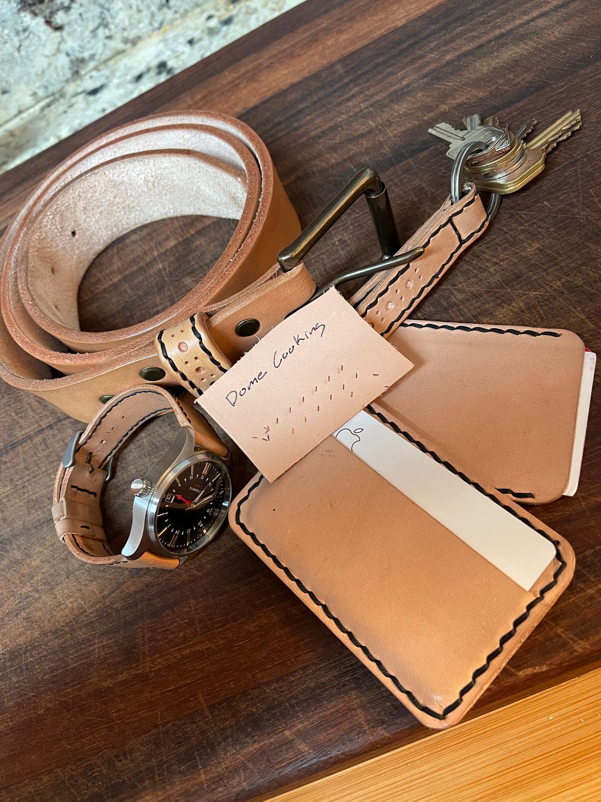 Photo by BeatFeet on November 5, 2025 of the Self-Made Mens Assesory Set in Wickett & Craig American Vachetta.