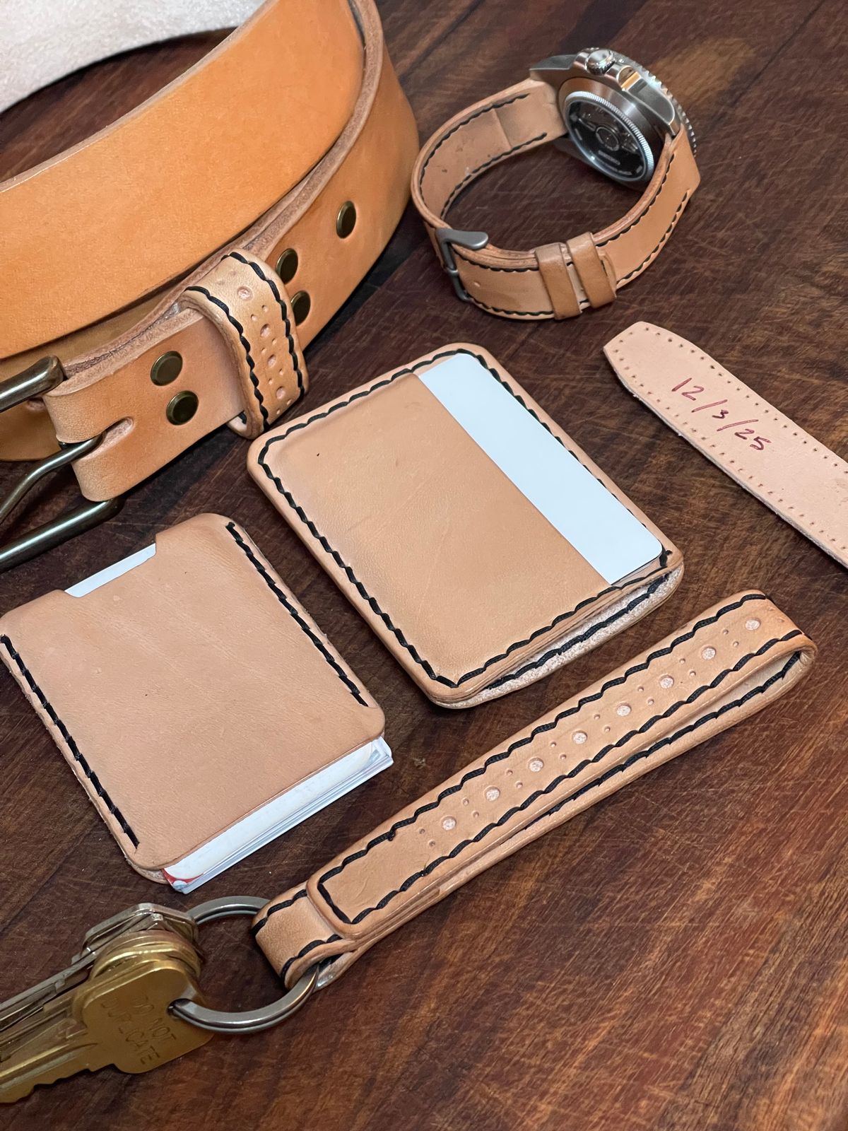 Photo by BeatFeet on December 3, 2025 of the Self-Made Mens Assesory Set in Wickett & Craig American Vachetta.