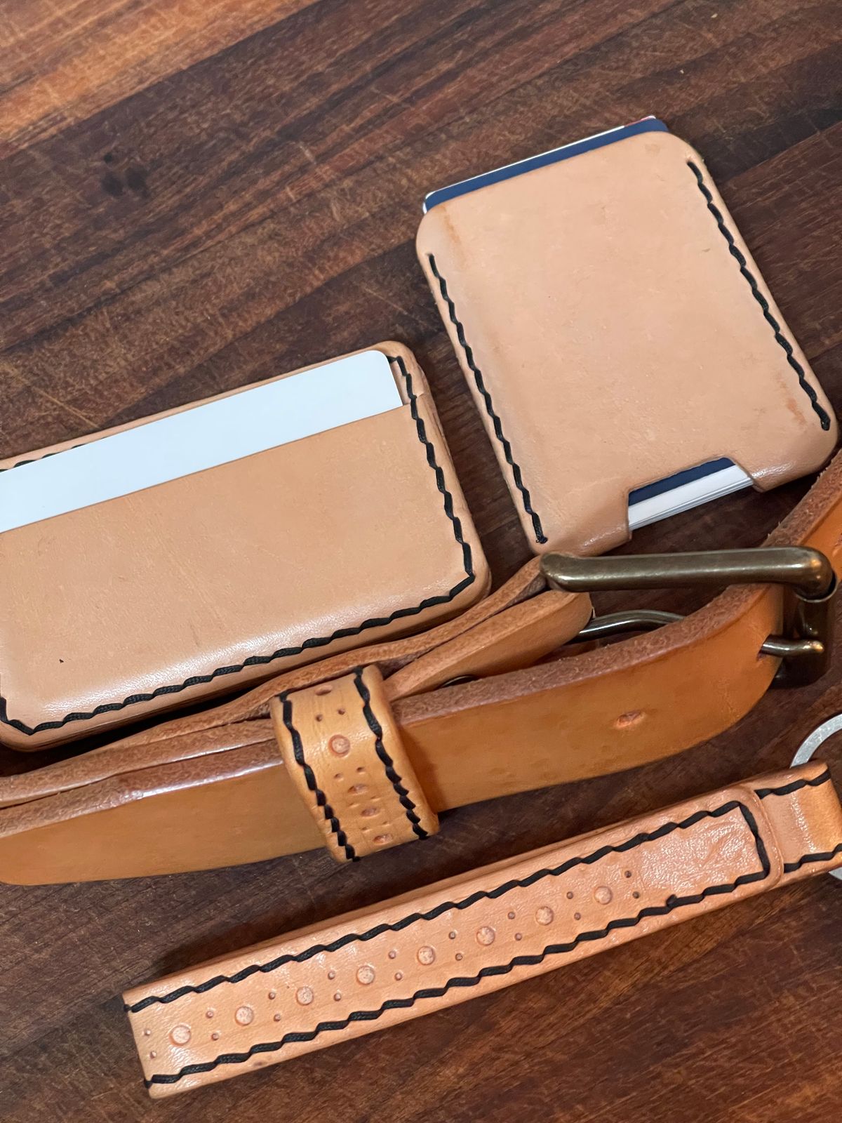 Photo by BeatFeet on December 3, 2025 of the Self-Made Mens Assesory Set in Wickett & Craig American Vachetta.