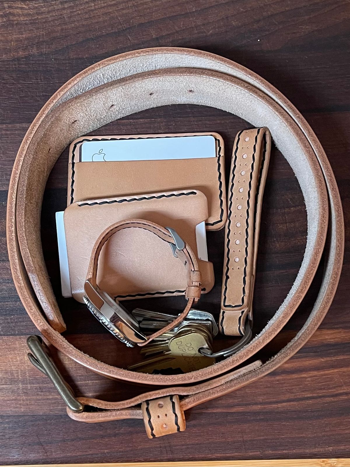 Photo by BeatFeet on January 5, 2026 of the Self-Made Mens Assesory Set in Wickett & Craig American Vachetta.