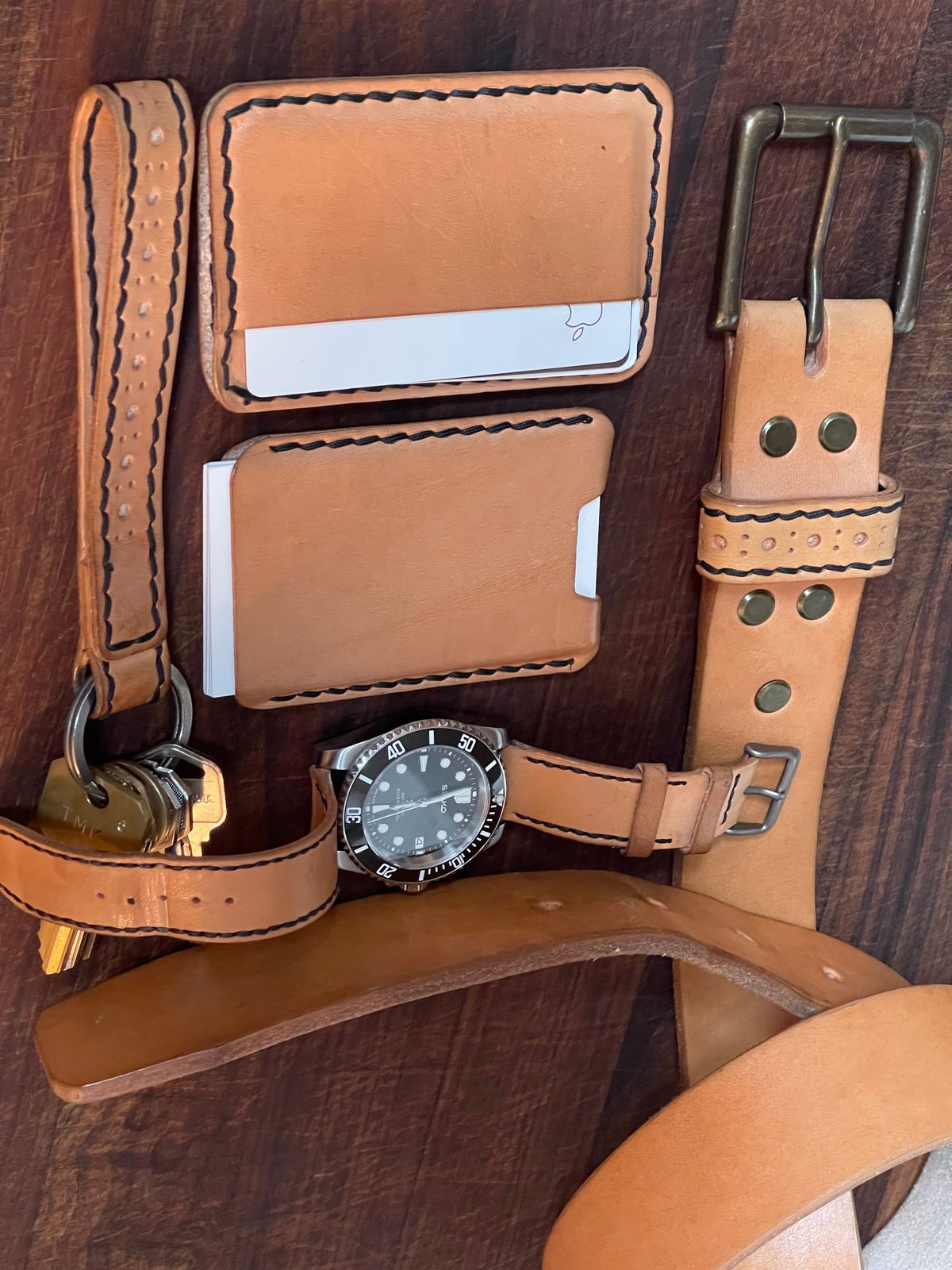 Photo by BeatFeet on March 4, 2026 of the Self-Made Mens Assesory Set in Wickett & Craig American Vachetta.