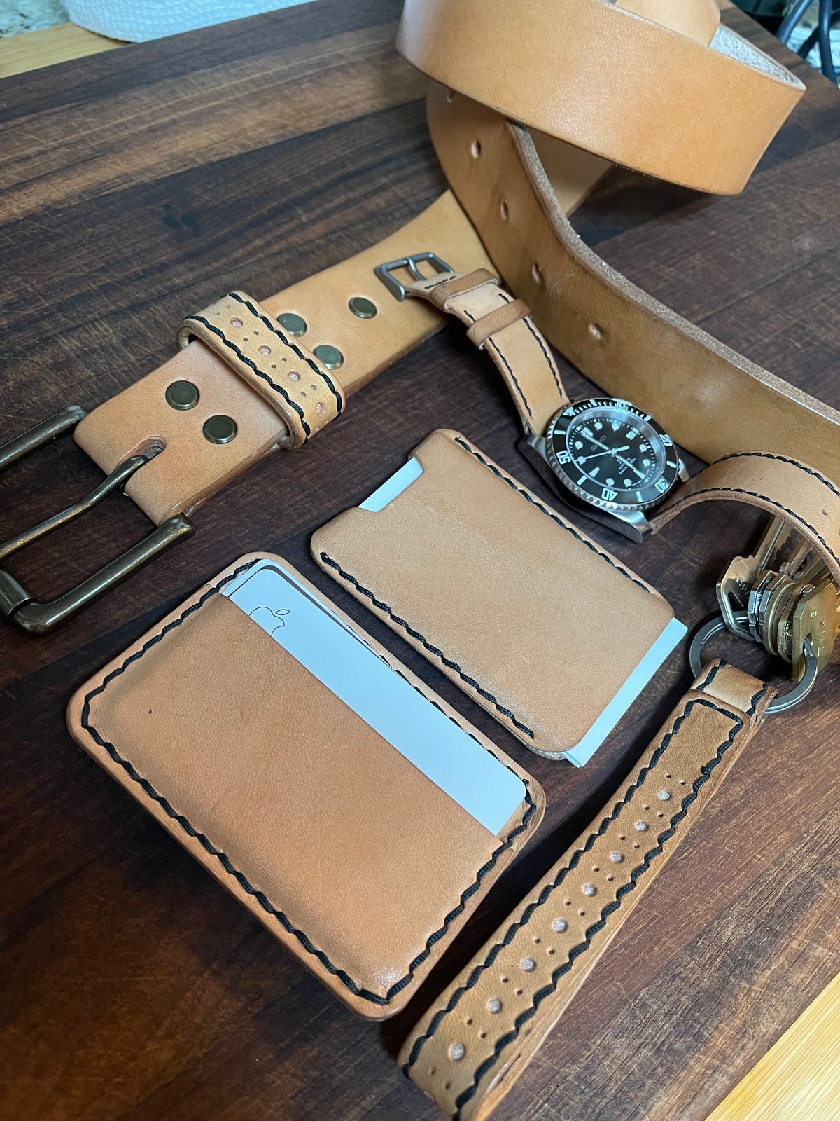 Photo by BeatFeet on March 4, 2026 of the Self-Made Mens Assesory Set in Wickett & Craig American Vachetta.