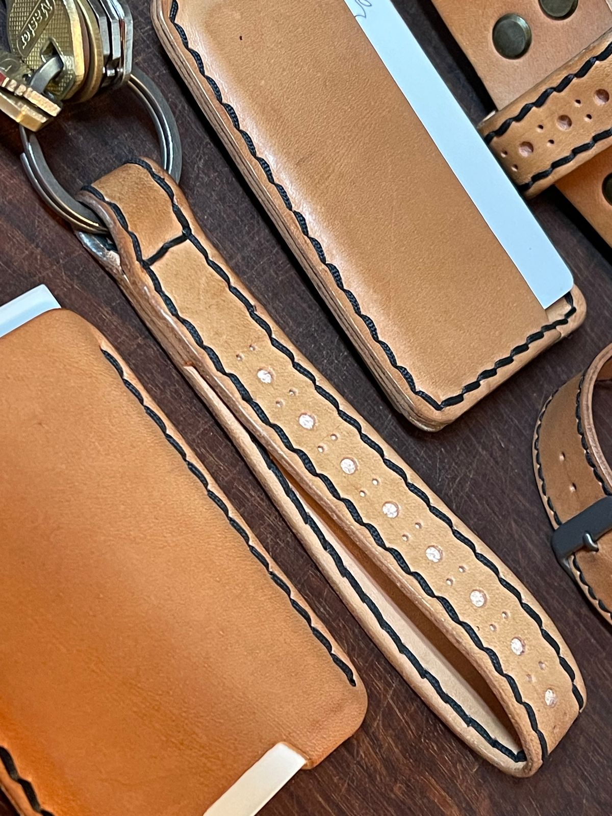 Photo by BeatFeet on April 3, 2026 of the Self-Made Mens Assesory Set in Wickett & Craig American Vachetta.