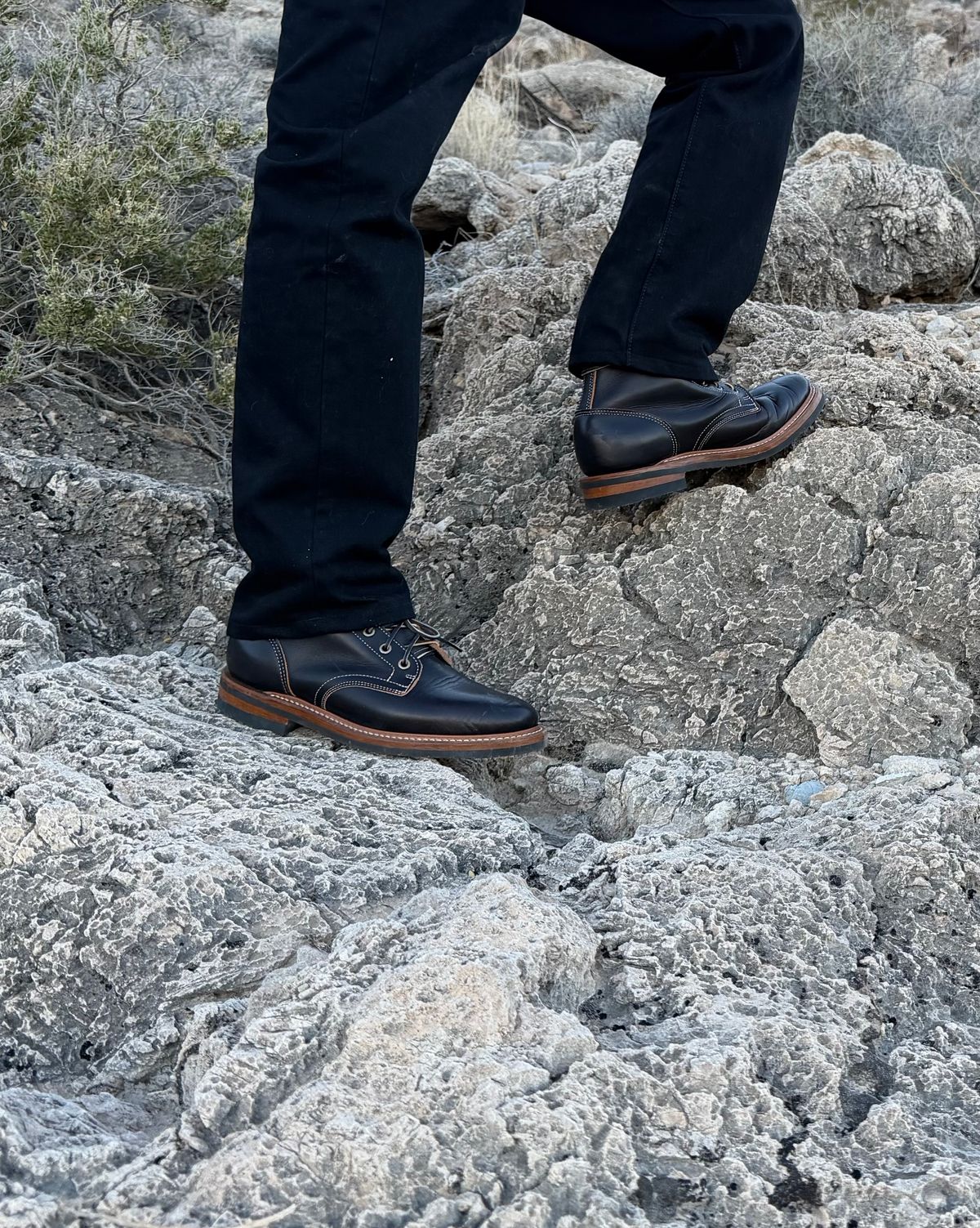 Photo by TheRuggedRounder on October 8, 2025 of the Truman Plain Toe Boot in Black Teacore.