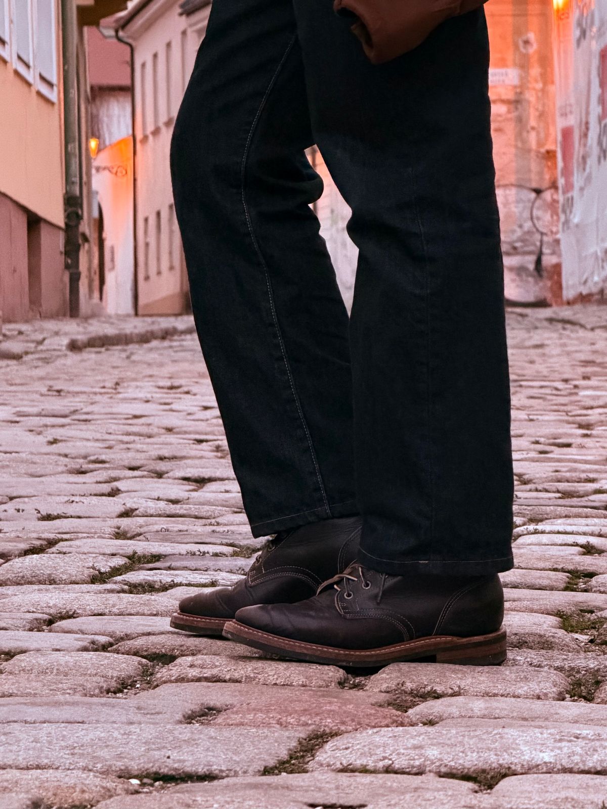 Photo by TheRuggedRounder on November 28, 2025 of the Truman Plain Toe Boot in Black Teacore.