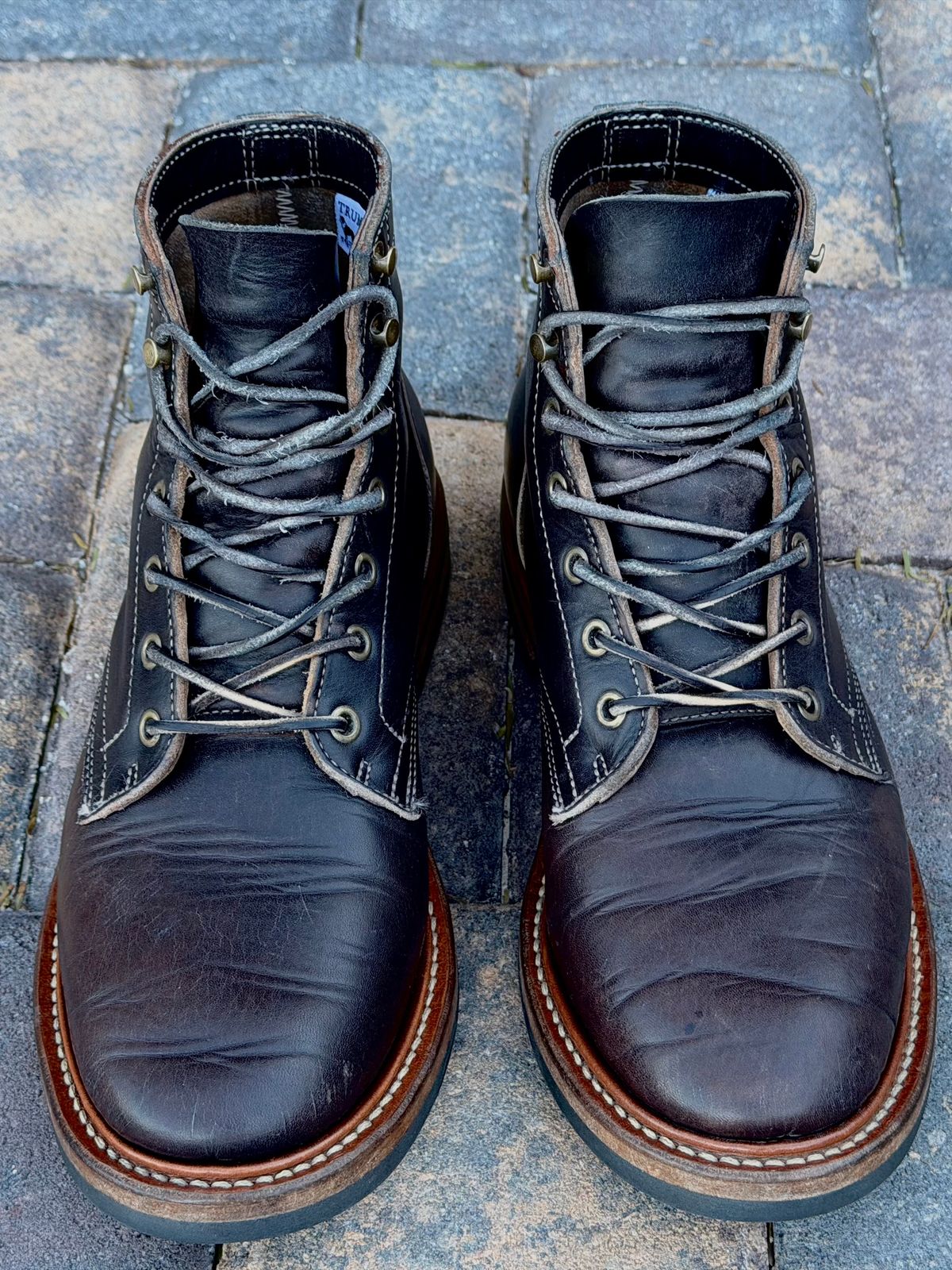 Photo by TheRuggedRounder on February 5, 2026 of the Truman Plain Toe Boot in Black Teacore.