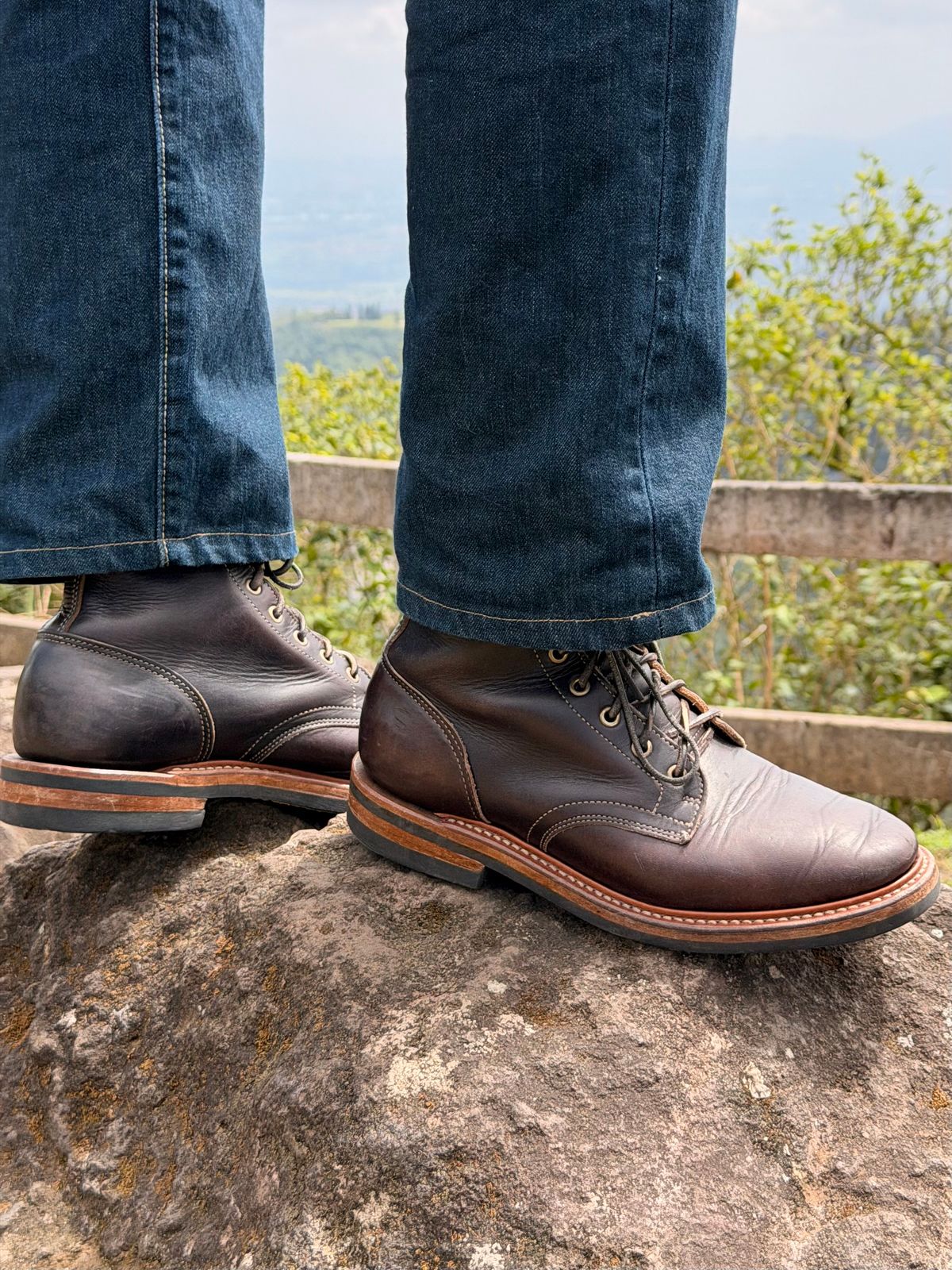 Photo by TheRuggedRounder on February 24, 2026 of the Truman Plain Toe Boot in Black Teacore.