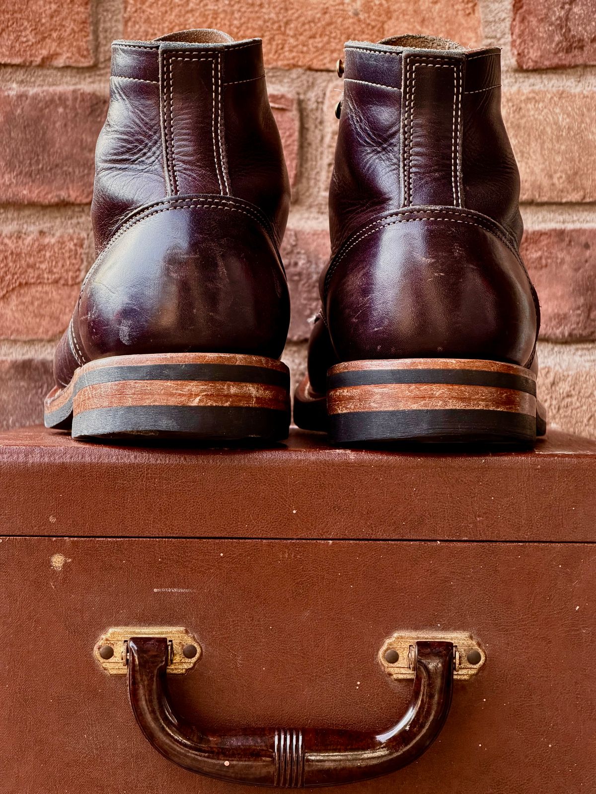 Photo by TheRuggedRounder on April 2, 2026 of the Truman Plain Toe Boot in Black Teacore.