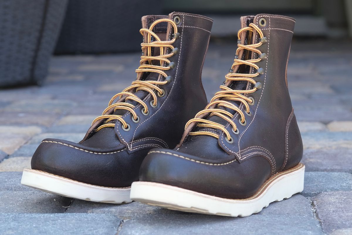 Photo by TheRuggedRounder on July 5, 2026 of the Truman Moc Toe in Seidel Chocolate Roughshot.