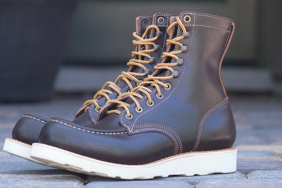 Photo by TheRuggedRounder on July 5, 2026 of the Truman Moc Toe in Seidel Chocolate Roughshot.