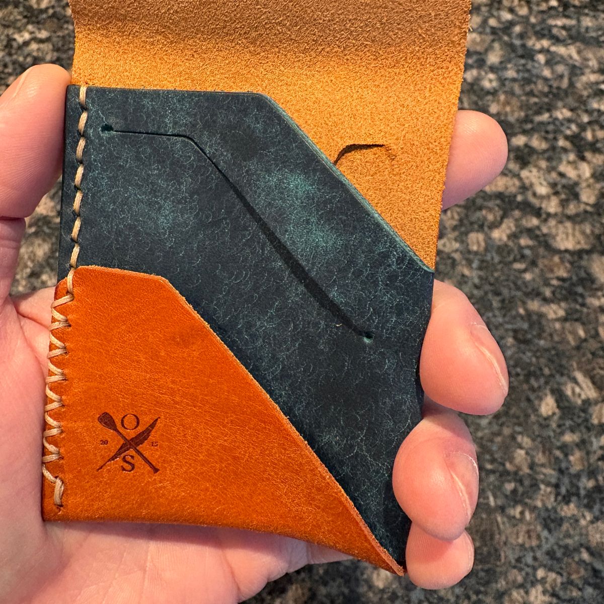 Photo by dfw on February 10, 2026 of the Open Sea Leather Topsider LT2.0 in Badalassi Carlo Olmo Pueblo & Badalassi Carlo Sapphire Pueblo.