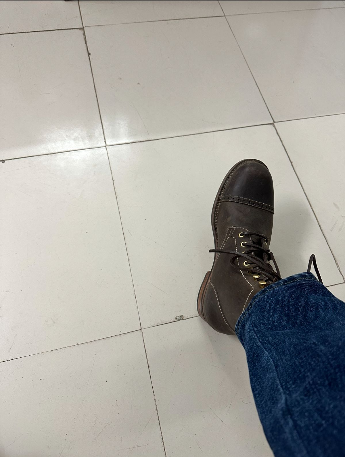 Photo by abhshkap on October 4, 2025 of the Blkbrd Shoemaker Luchador Z Service Boot in Thick Coffee.