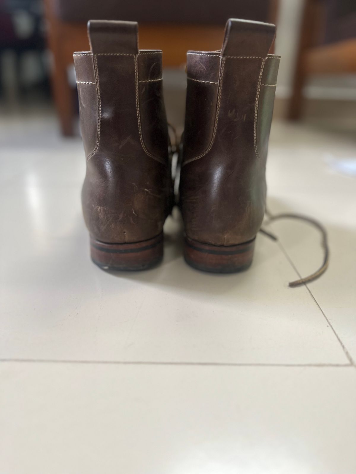 Photo by abhshkap on October 4, 2025 of the Blkbrd Shoemaker Luchador Z Service Boot in Thick Coffee.