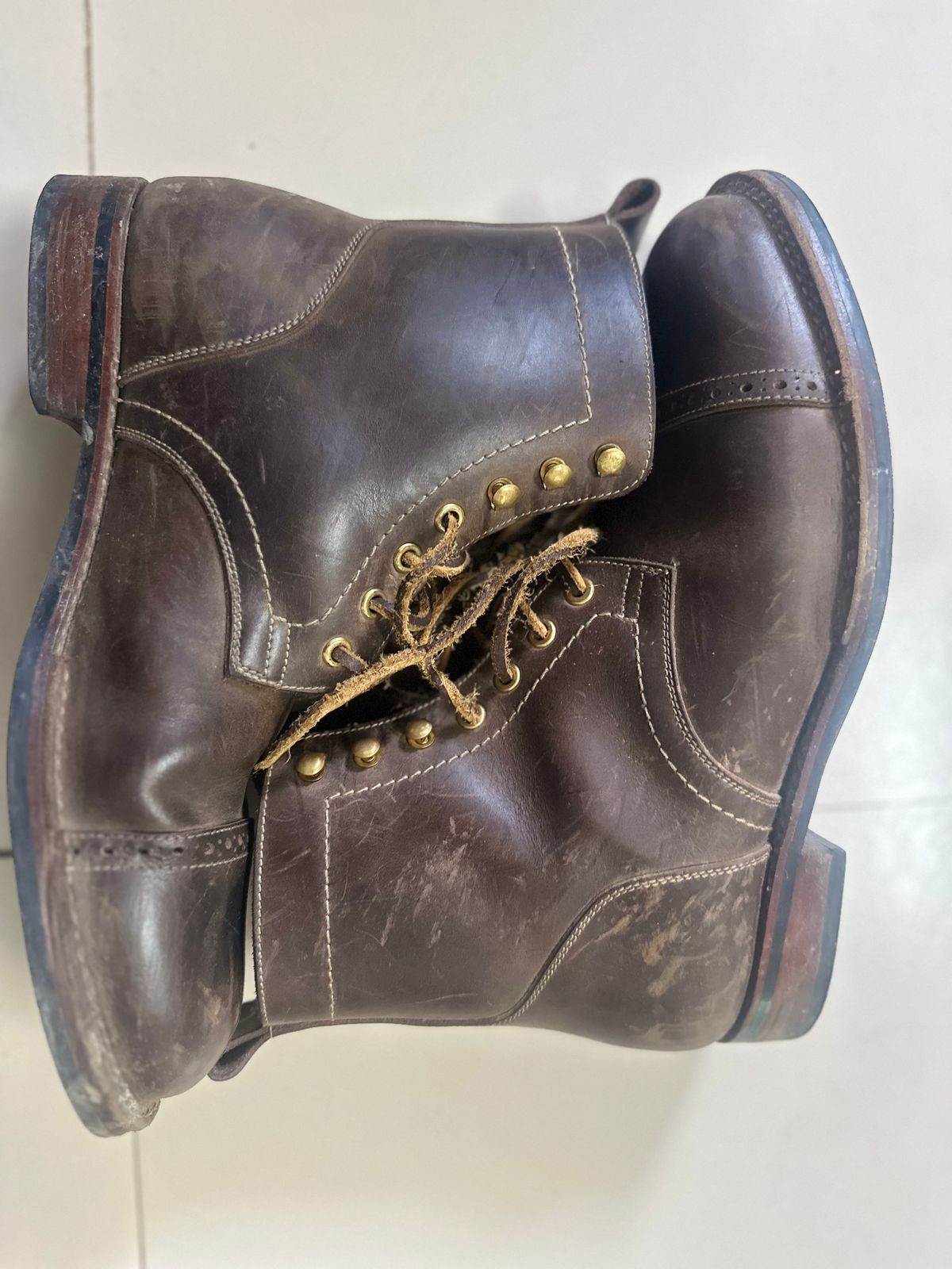 Photo by abhshkap on October 4, 2025 of the Blkbrd Shoemaker Luchador Z Service Boot in Thick Coffee.