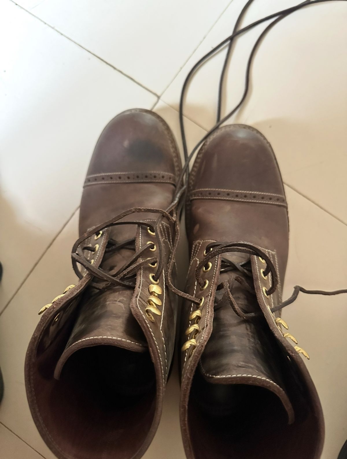Photo by abhshkap on October 4, 2025 of the Blkbrd Shoemaker Luchador Z Service Boot in Thick Coffee.
