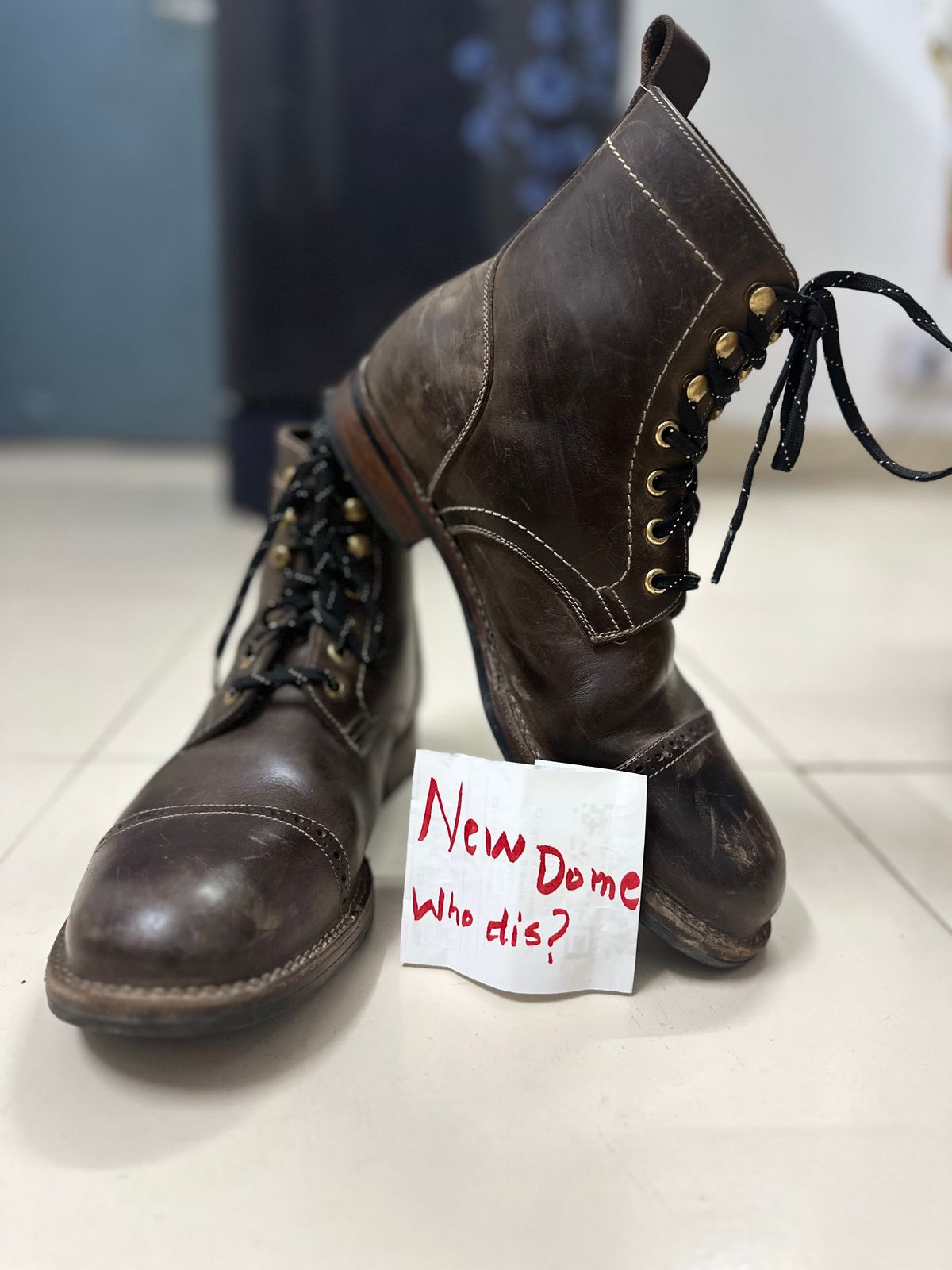 Photo by abhshkap on October 5, 2025 of the Blkbrd Shoemaker Luchador Z Service Boot in Thick Coffee.
